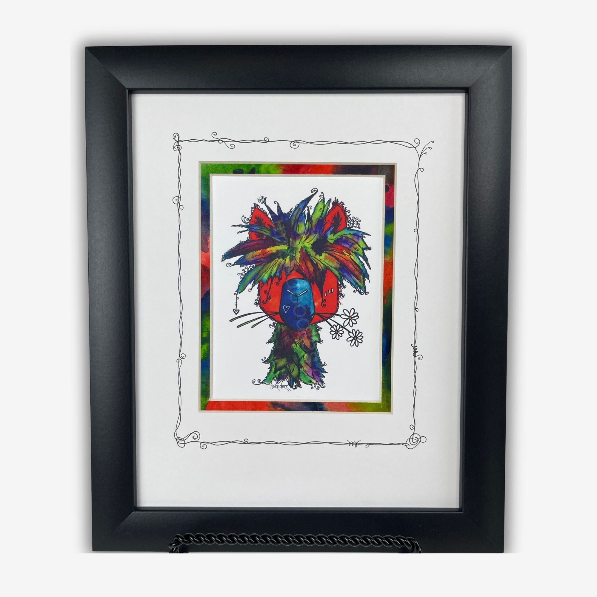 NO DRAMA LLAMA - Matted + Framed Art Print