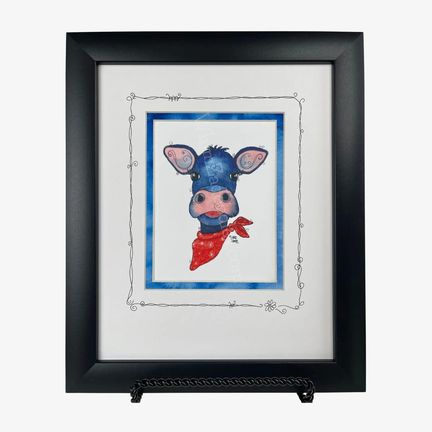 MAIZIE MOO - Matted + Framed Print