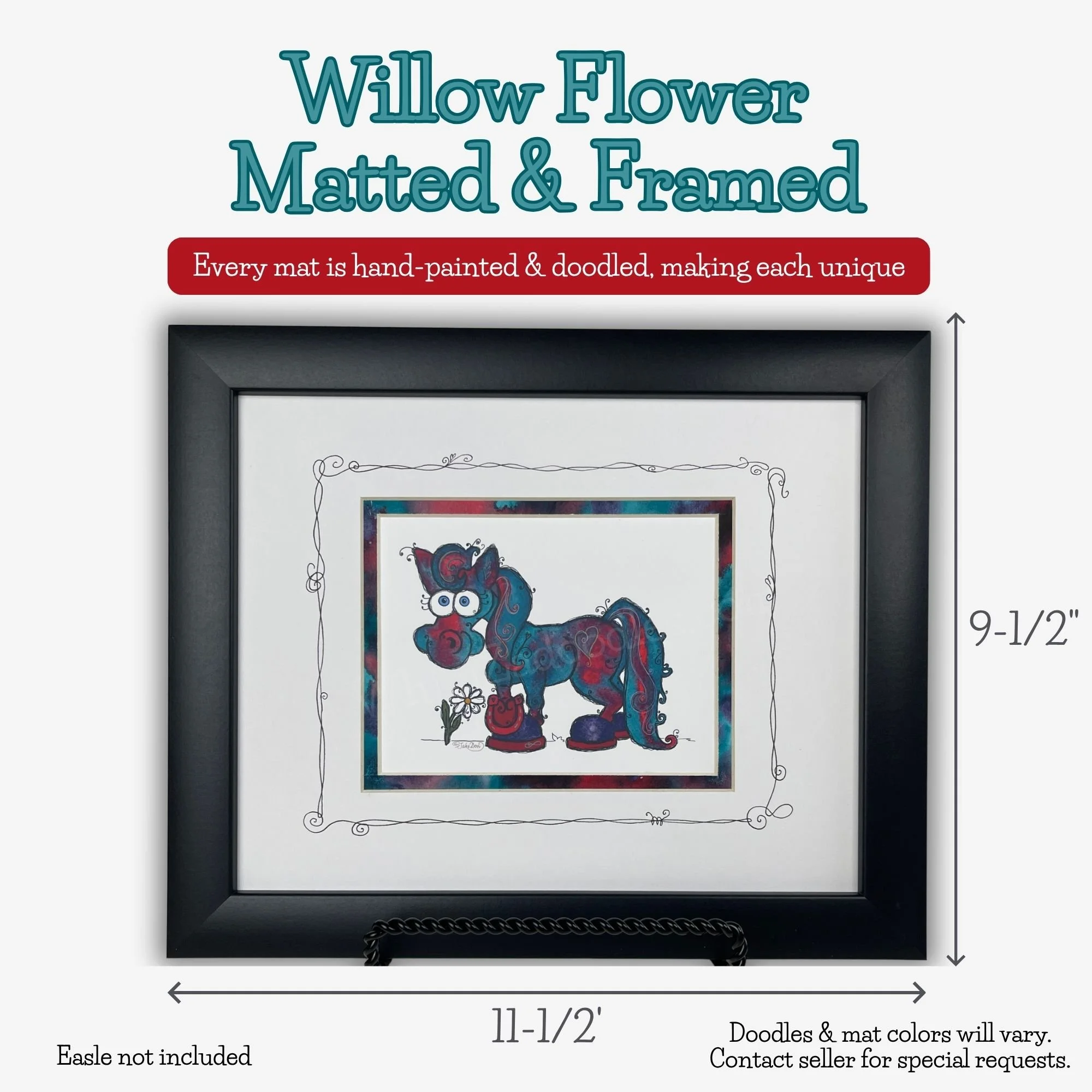 WILLOW FLOWER - Matted + Framed Print