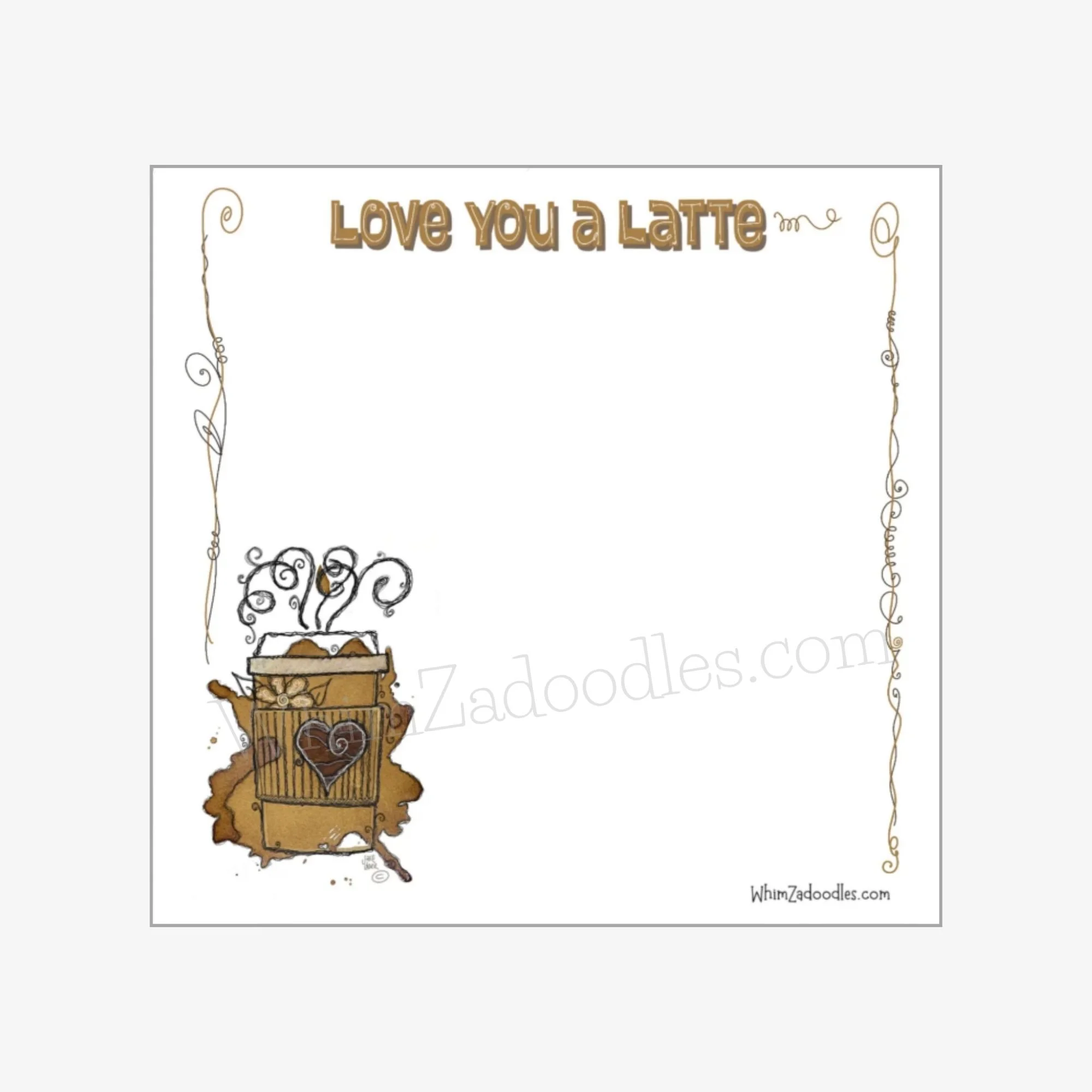 Love You A Latte Post-It-Notes