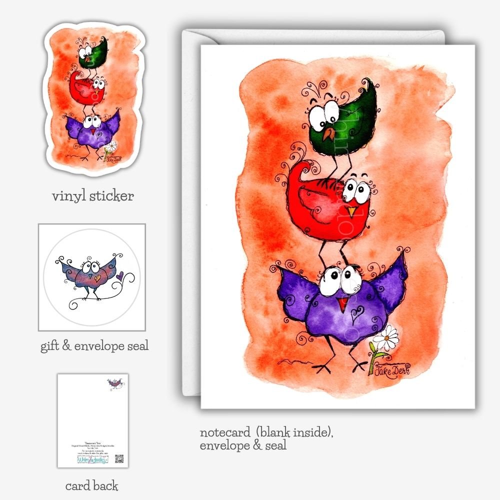 WhimZadoodles Teamwork Trio collection celebrating encouragement, teamwork, friendship, and lifting one another up through thoughtful gifts and happy mail.