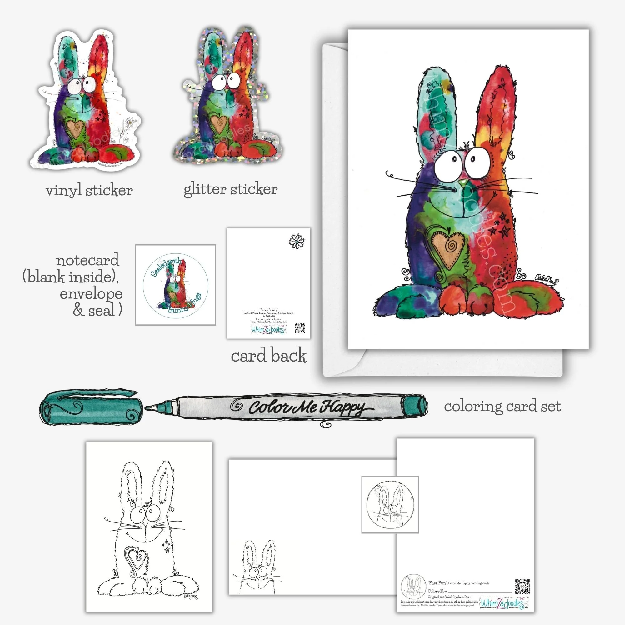 fuzzy-bunny-rabbit-gift-collection-cards-stickers-seals
