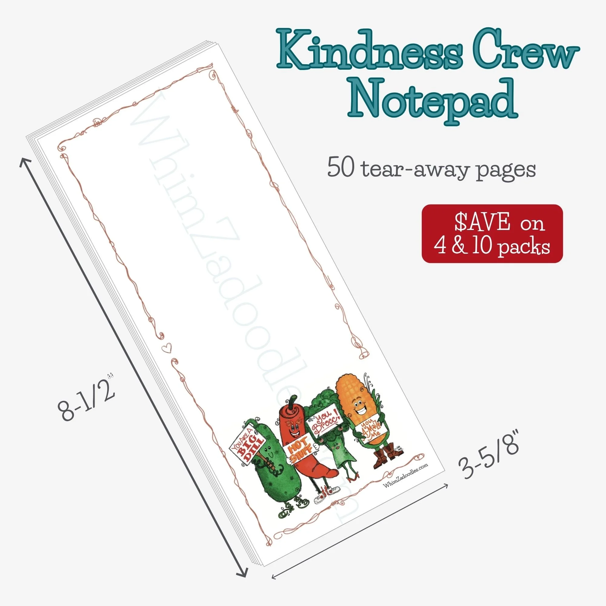 kindness-crew-notKindness Crew notepad featuring whimsical vegetable characters and encouraging reminders designed for notes, lists, and daily planning.epad.jpg