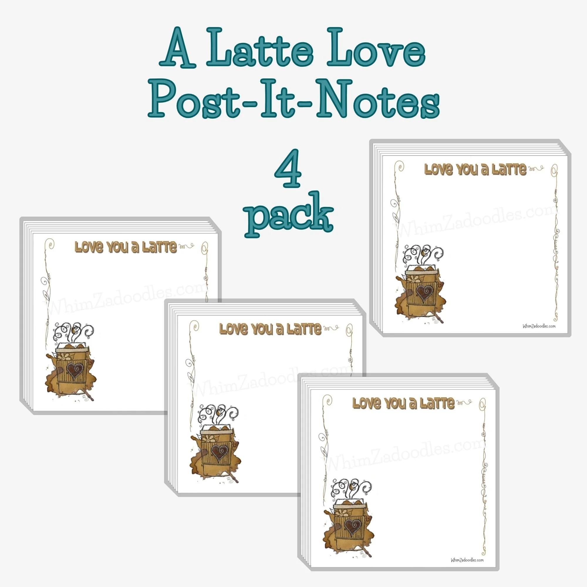 Love You A Latte Post-It-Notes