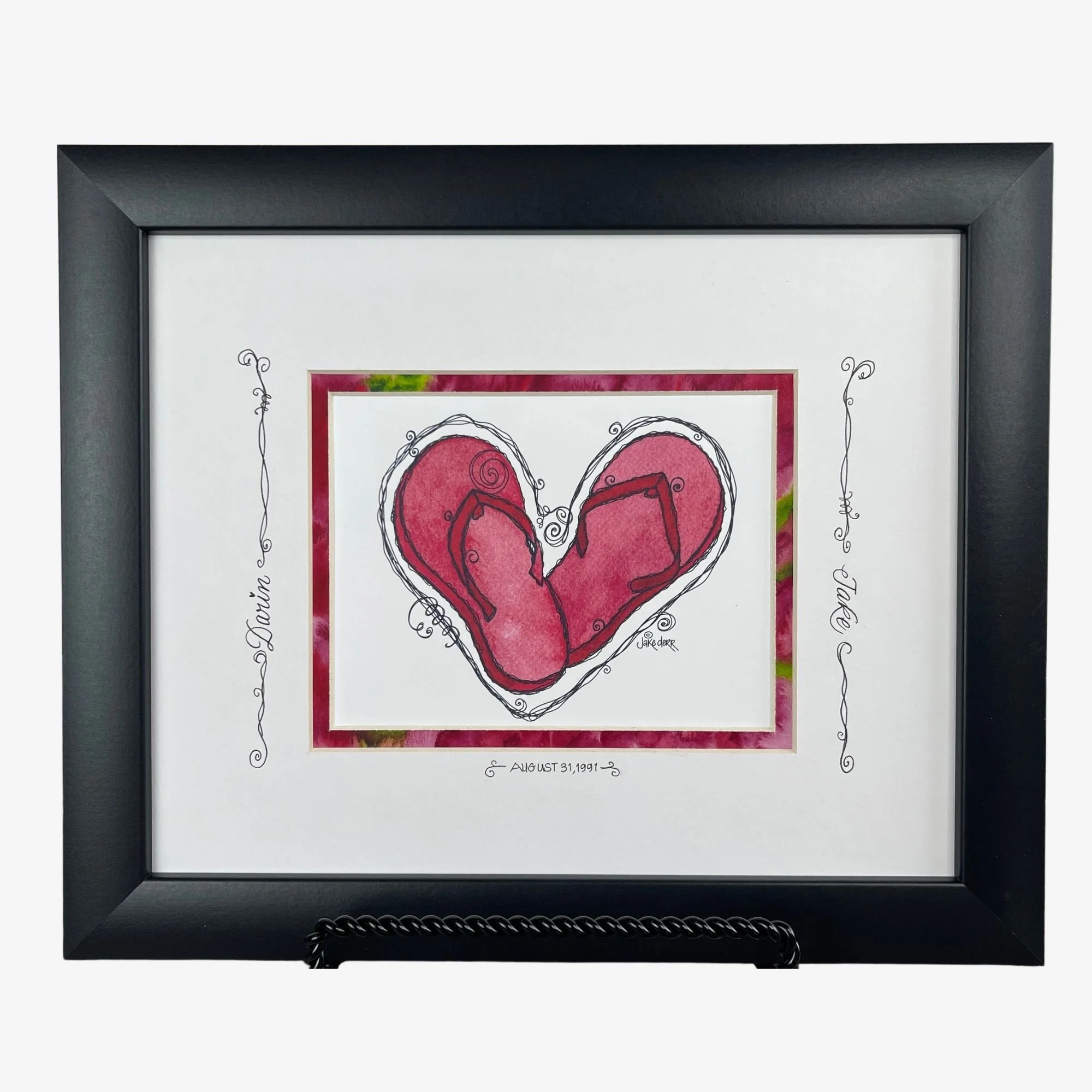 FLIP FLOP LOVE - Matted + Framed Art Print