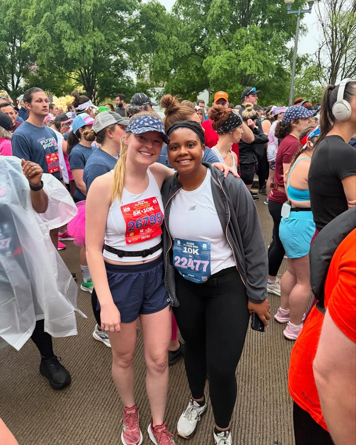 Two of our residents Lauren and Danielle participating in Flying Pig Festivities 🐽 🪽 ! Good luck to these two and everyone else participating in Flying Pig Marathon Weekend!