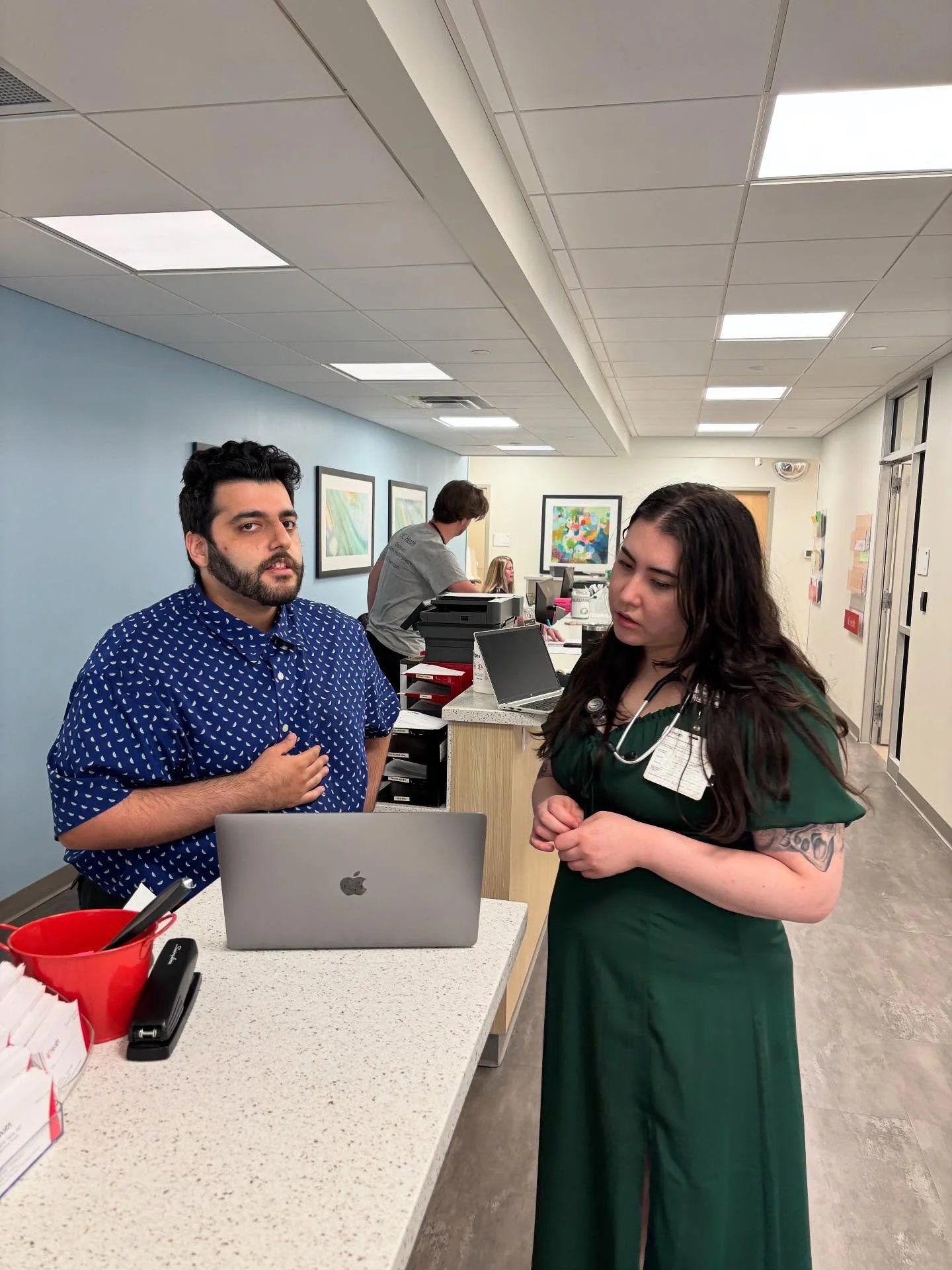 July is rounding out, full of teaching in clinic with our residents (Dr.Yazdan and Dr. Kim pictured) and attendings, as well as post clinic runs (Dr. Gebhardt and Dr. Harris #balance #familymedicineresidency #familymedicineresidencyprograms #familyme