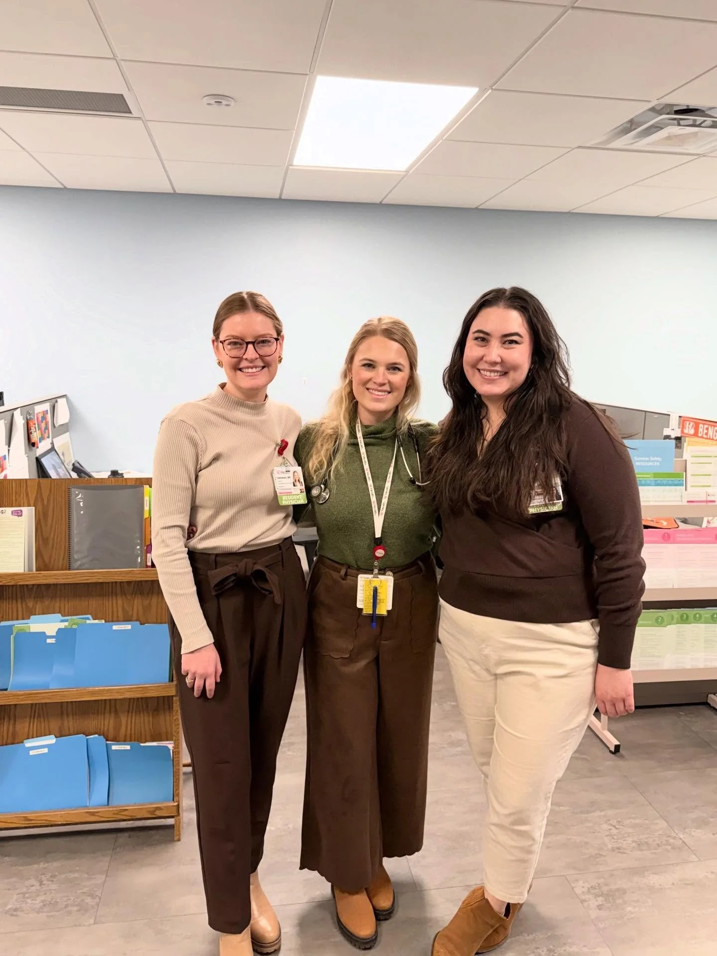 Our residents Dr.Leesman, Dr.Fanella, Dr.Kim prepping for their clinic sessions! 😎 

We look forward to seeing everyone that will be joining our virtual second look this evening!! 

#familymedicineresidency #familymedicineresidents #residentlife #re