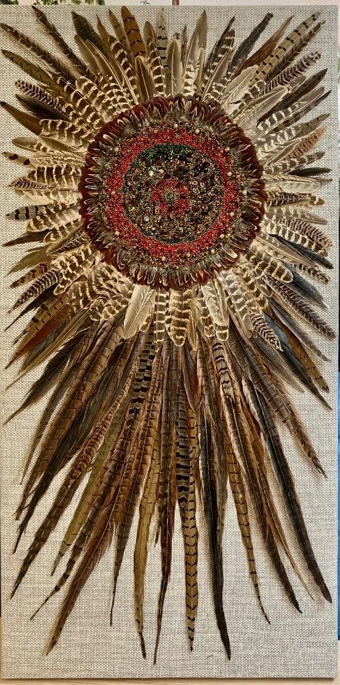 Christmas Pheasant - 100cm x 50cm