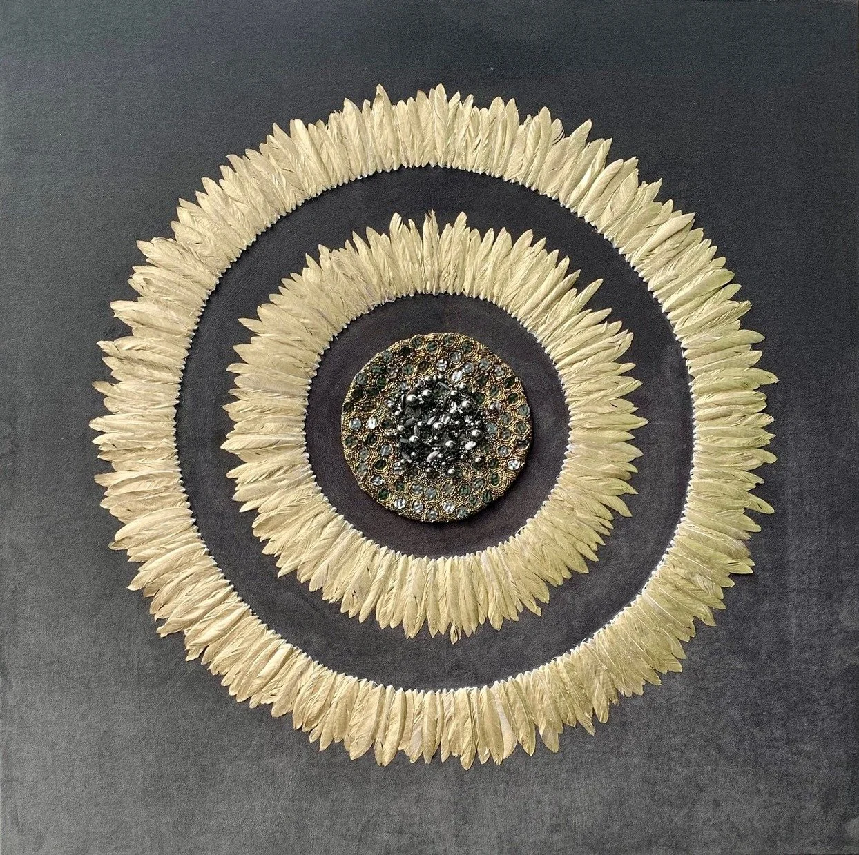 Platinum Gold - 100cm x 100cm
