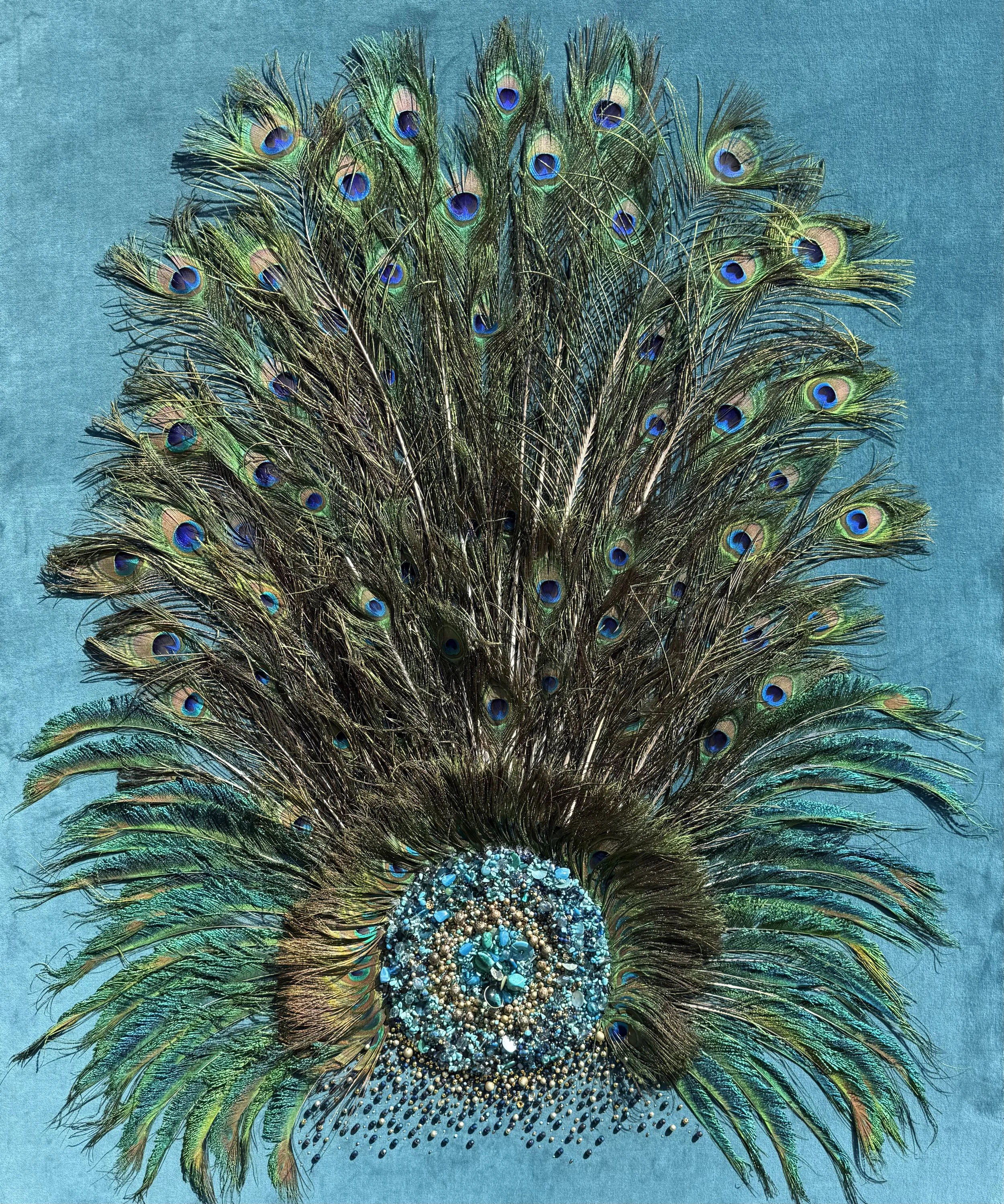 Peacock Carnival - 120cm x 100cm