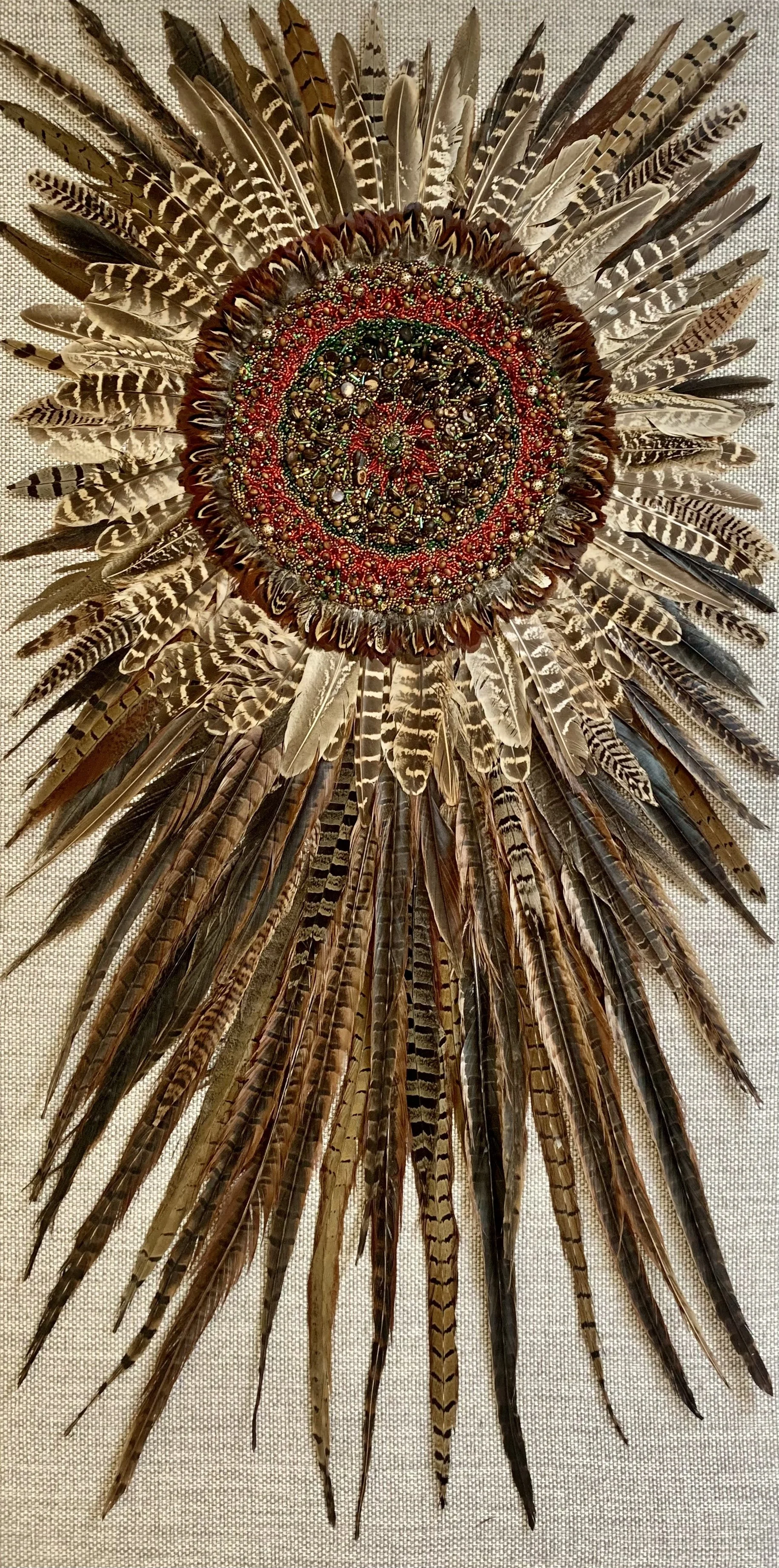 Christmas Pheasant - 100cm x 50cm