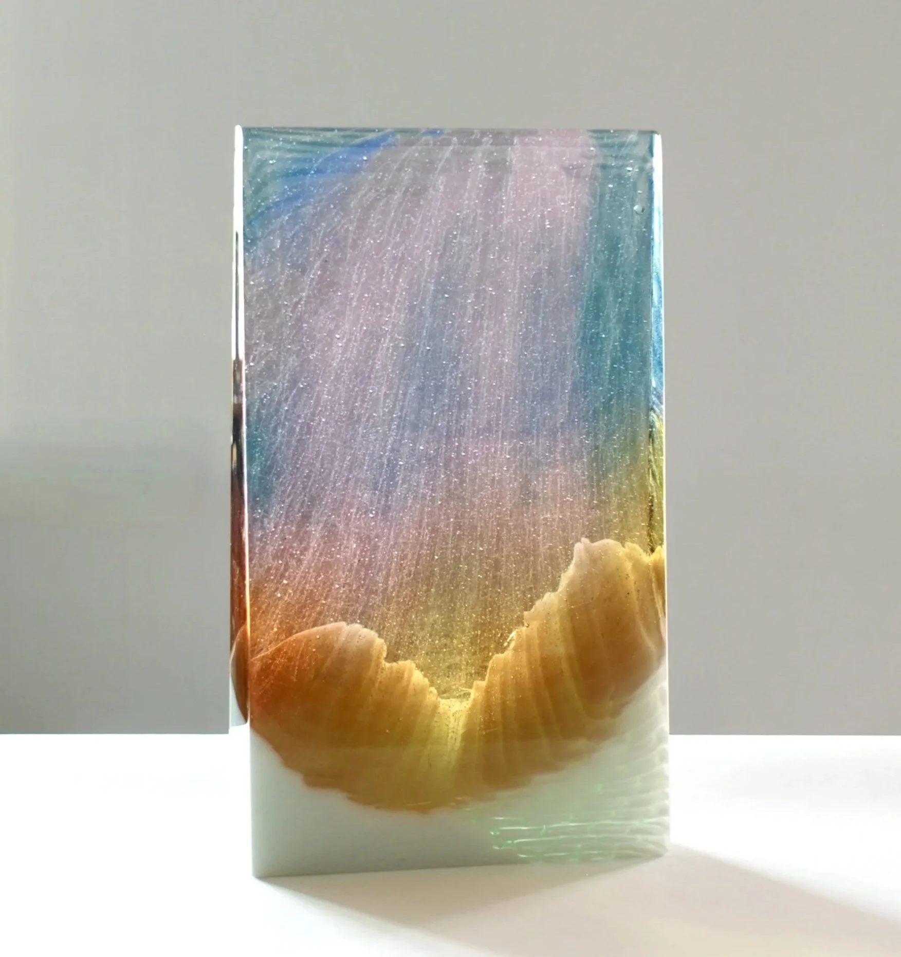 Desert Sunset 115 - 12"high x 7"wide x 2"deep