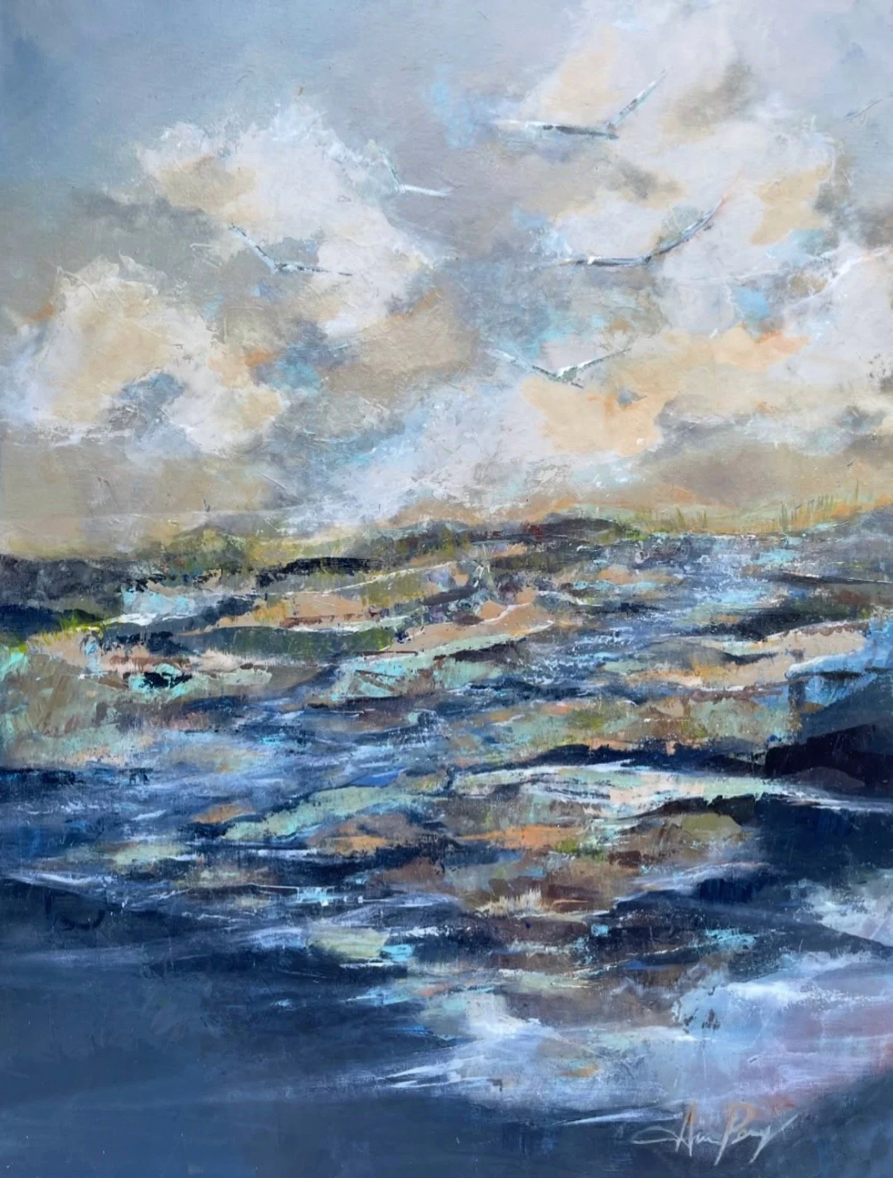 WHERE WATER FINDS YOU - 40" x 30" -$2400