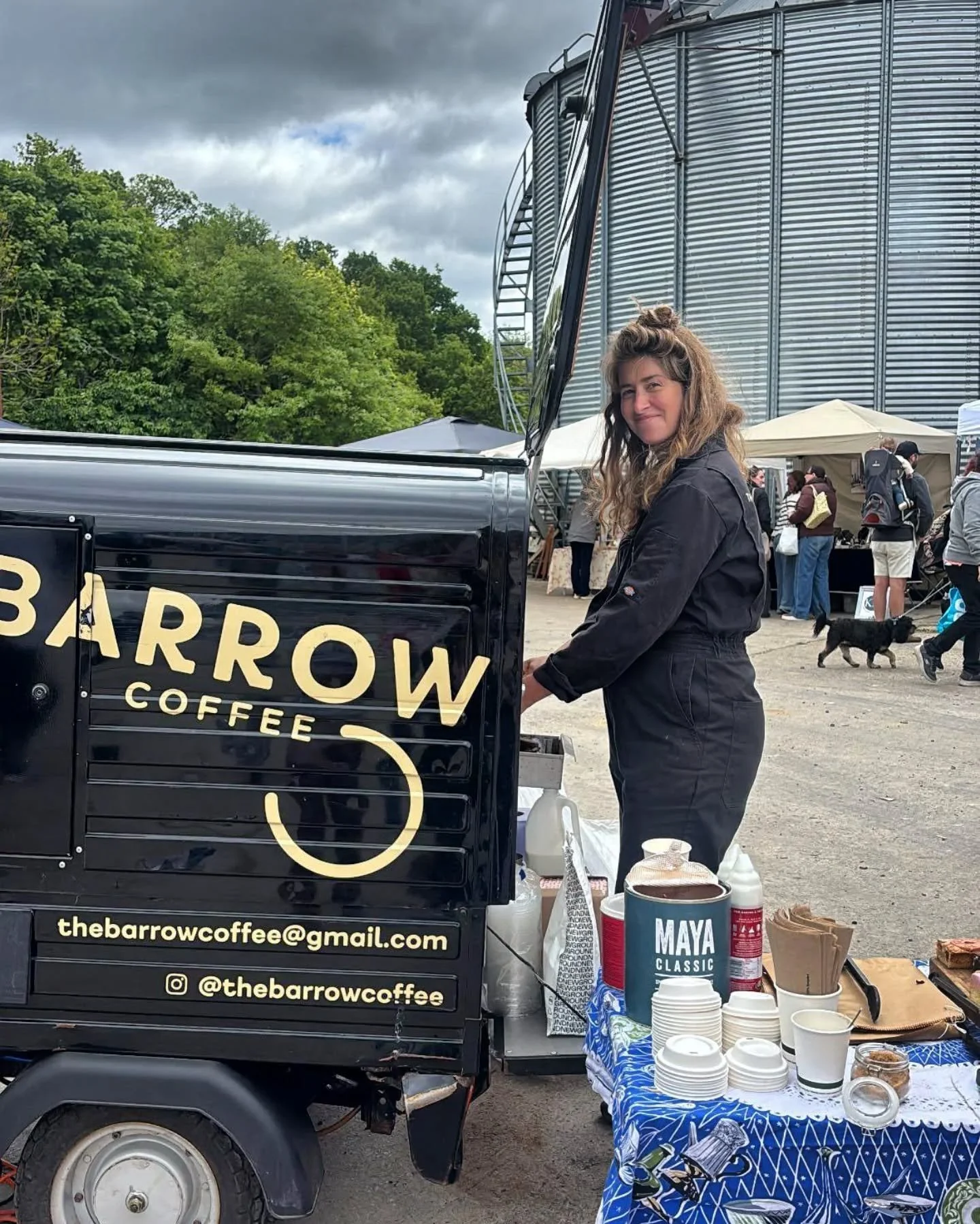 Yesterday at @milton_market_cotswolds 
My favourite and busiest market
📷 @threadsandfibre 
.
.
.
.
#coffee #coffeevan #hire #market #popup