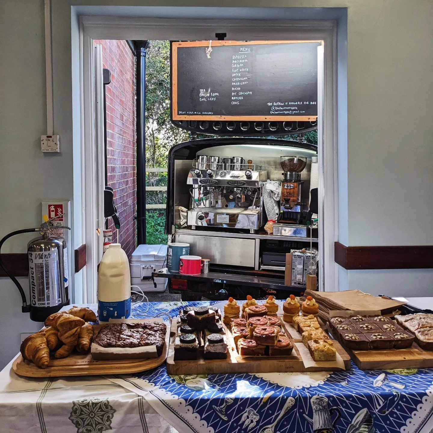 Coffee through a door 🚪 
Happy Mother's Day 💐 
.
.
.
.
#event #coffeevan #hire