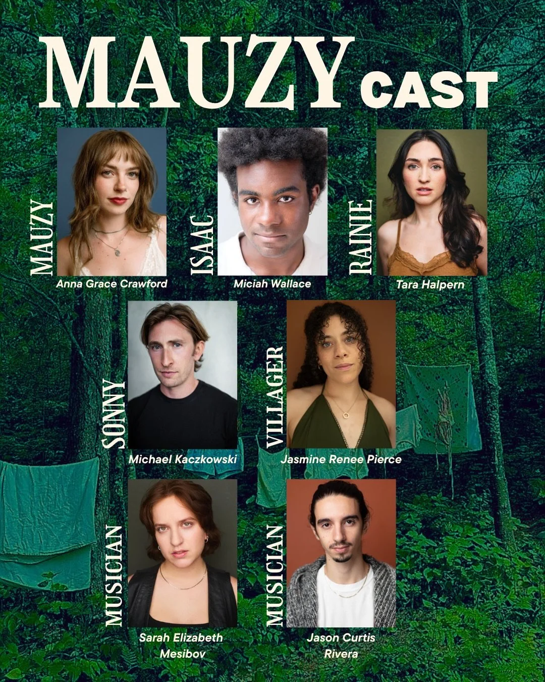 Mauzy by Derek Davidson
Presented by @offthelane - May 2026
.
Director: @rachelksabohedges
Assistant Director: @ag.crawford 
Producer: @sophiebrubaker 
.
#mauzy #ghoststory #folkmusic #actor #theatre
