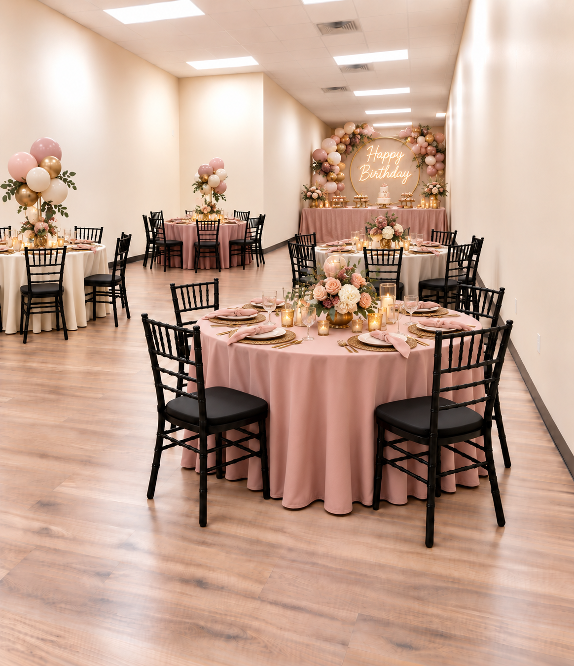 Elegant Blush and Gold Birthday Reception.png
