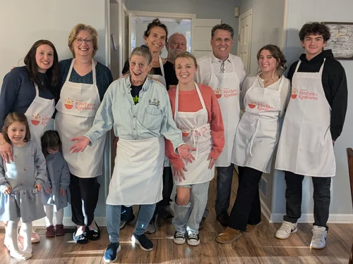 Kitchen of Kindness volunteers cooking