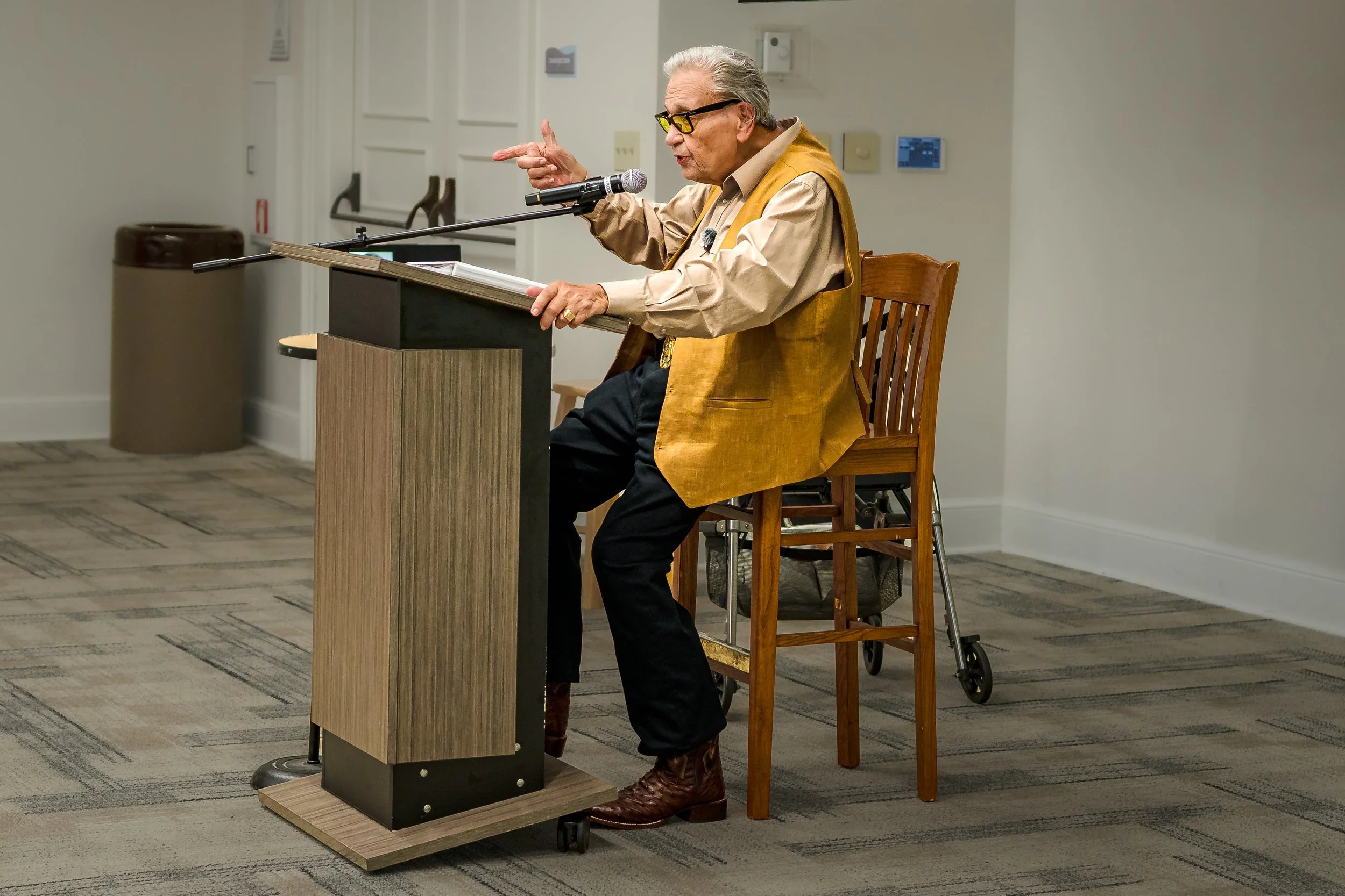 Holocaust Survivor George Rishfeld in Gainesville