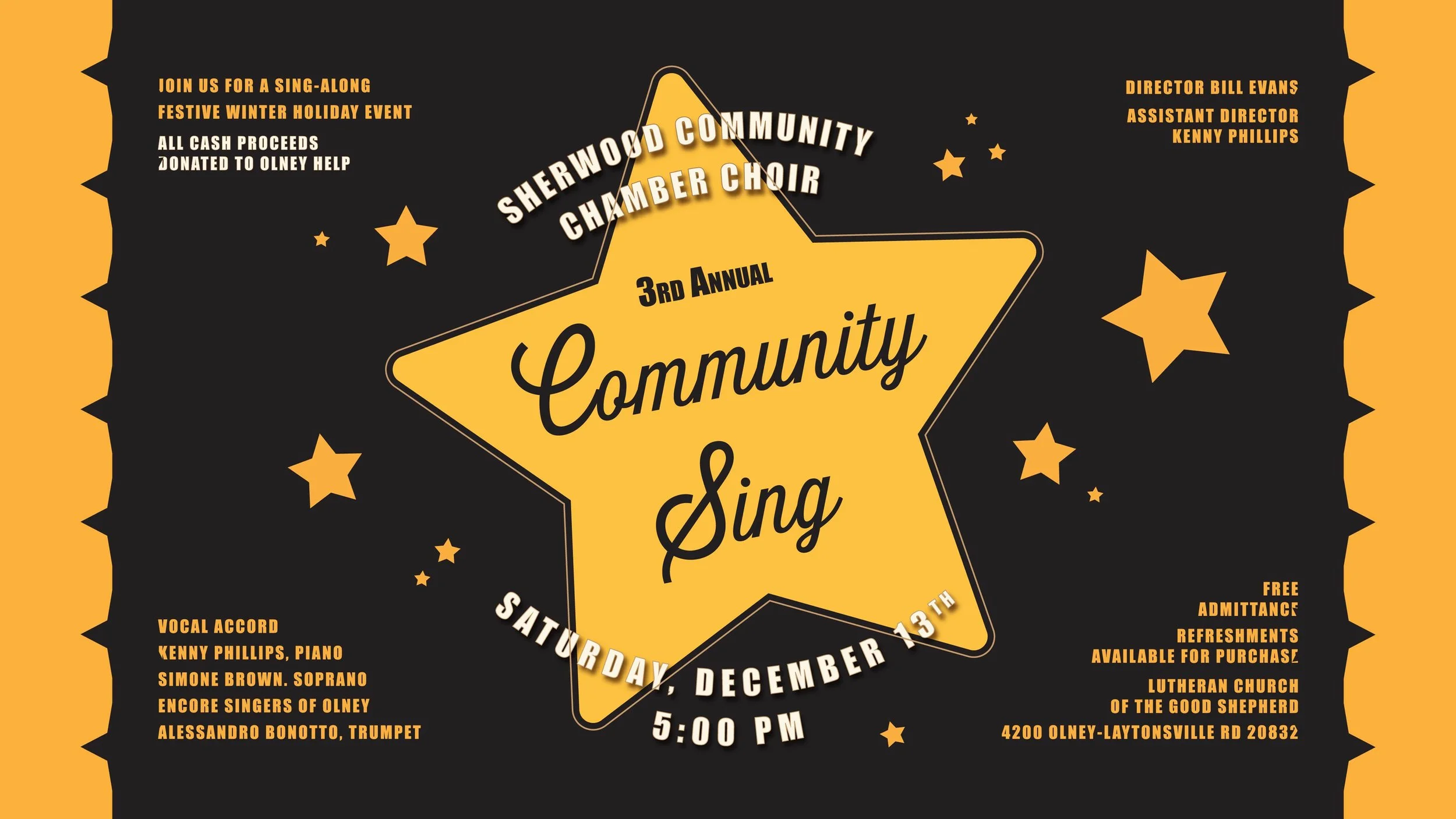 3rd Annual Holiday Community Sing