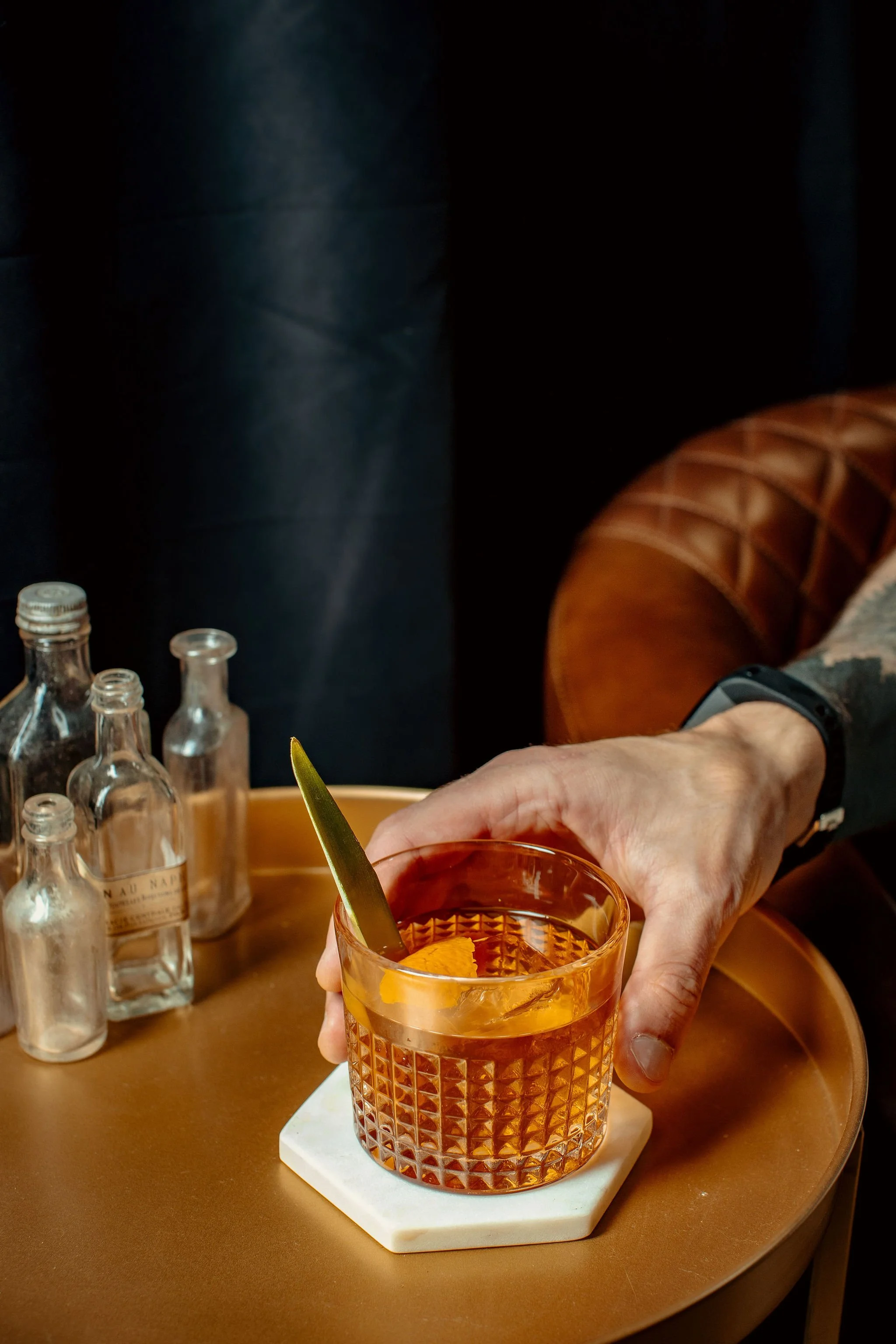 Cocktail with Branch Point Whiskey