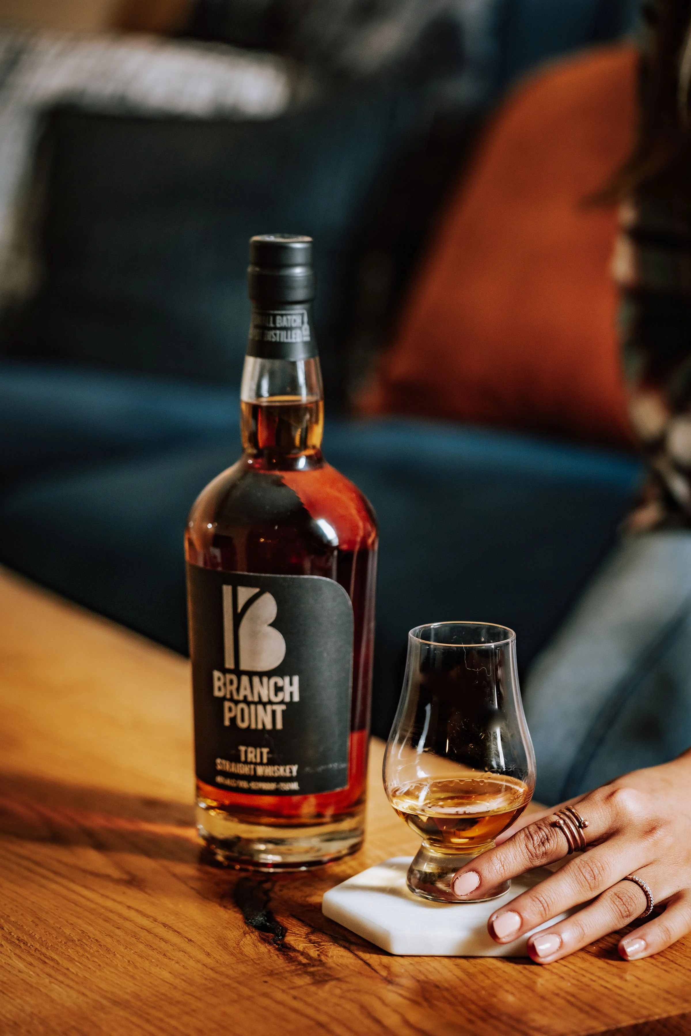 TRIT Straight Whiskey with Glencairn glass