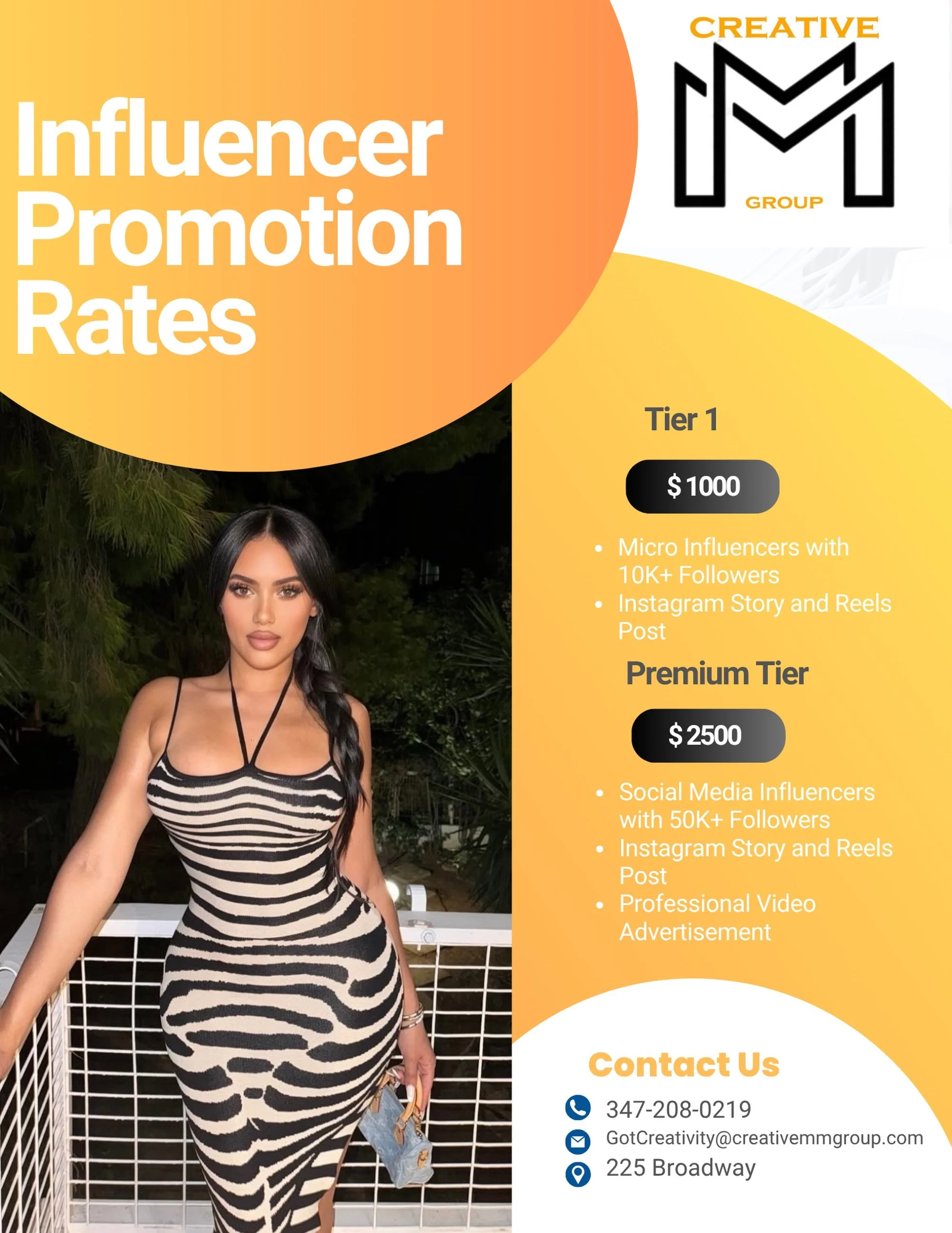 🚀 READY TO BLOW UP YOUR BRAND? 🚀
Let us handle the promotion 💯
We connect you with the RIGHT influencers to get your message in front of THOUSANDS 📱
HERE&rsquo;S HOW IT WORKS:

TIER 1 - $1,000
✓ Micro Influencers (10K+ Followers)
✓ Instagram Stor