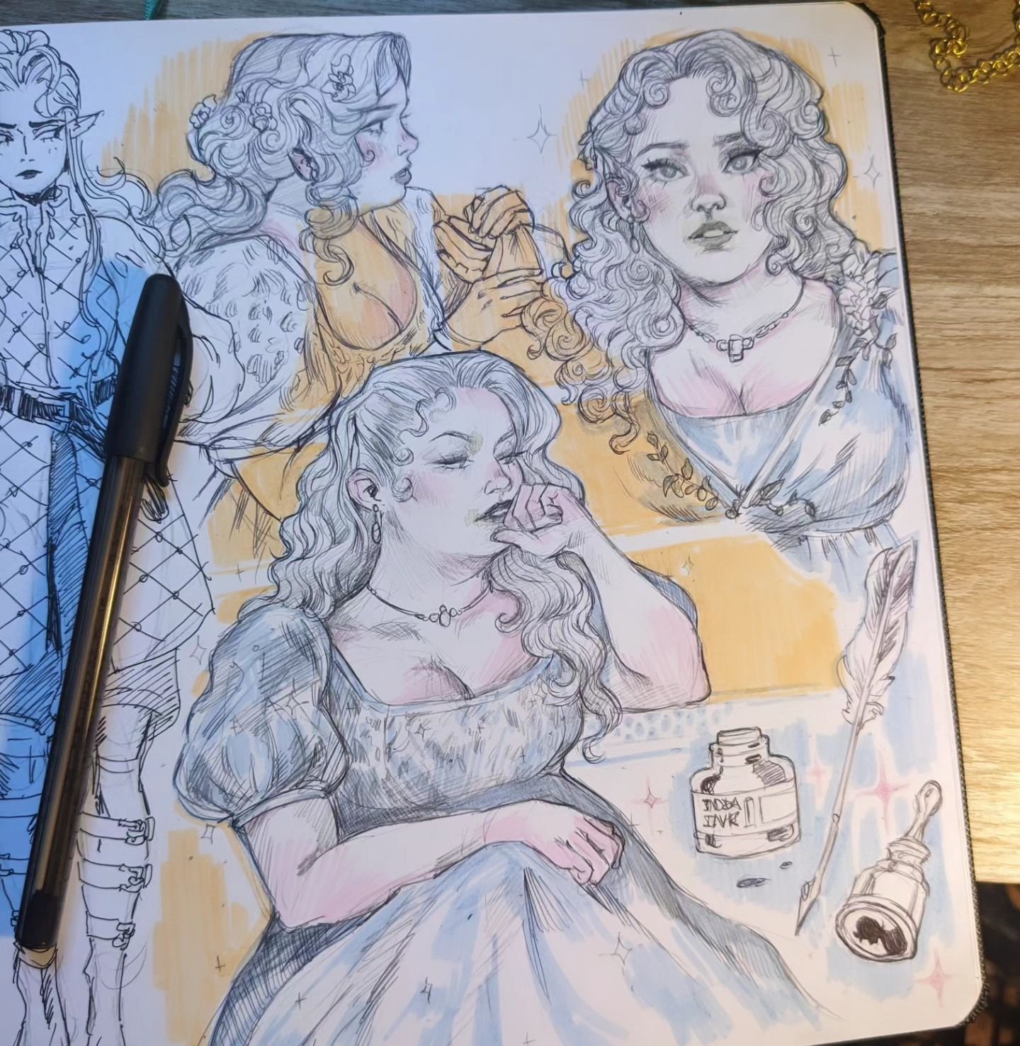 ✨Pen✨ 

I, like every other sensible woman, am obsessed with Miss Featherington 

#penelopefeatherington
#bridgerton
#bridgertonseason3 #bridgertonfanart #sketchbookspread #sketchbook