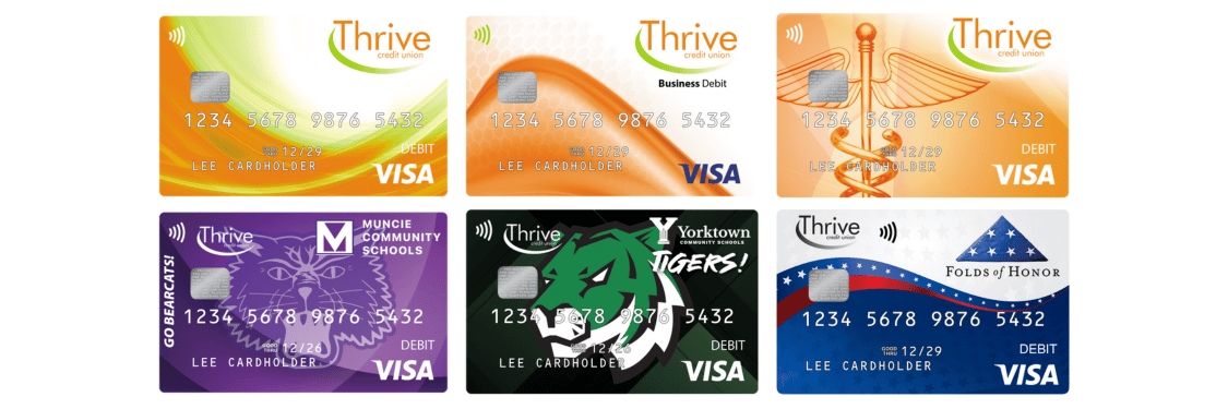 Thrive debit card designs
