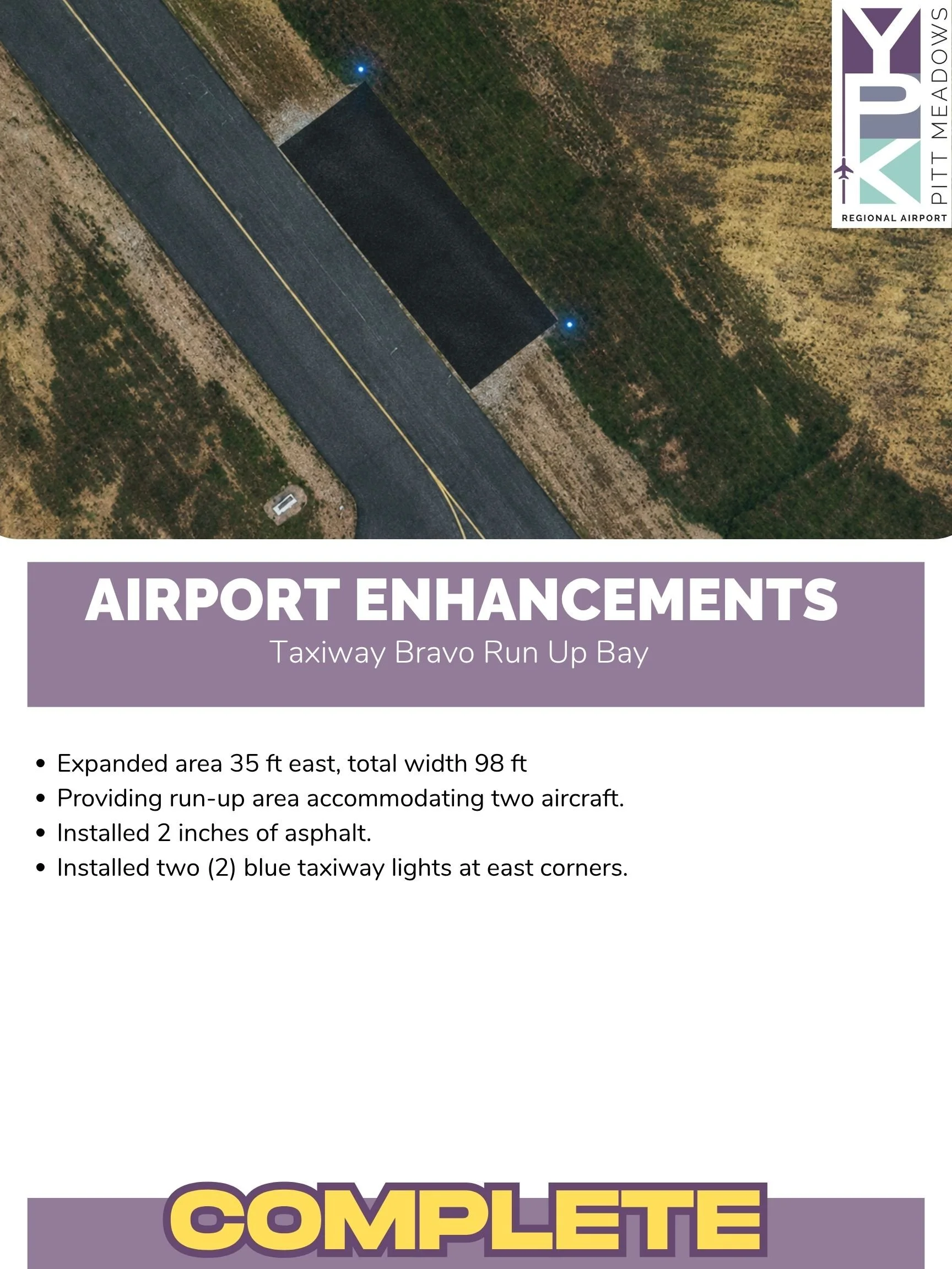 Taxiway Bravo Run Up Bay 