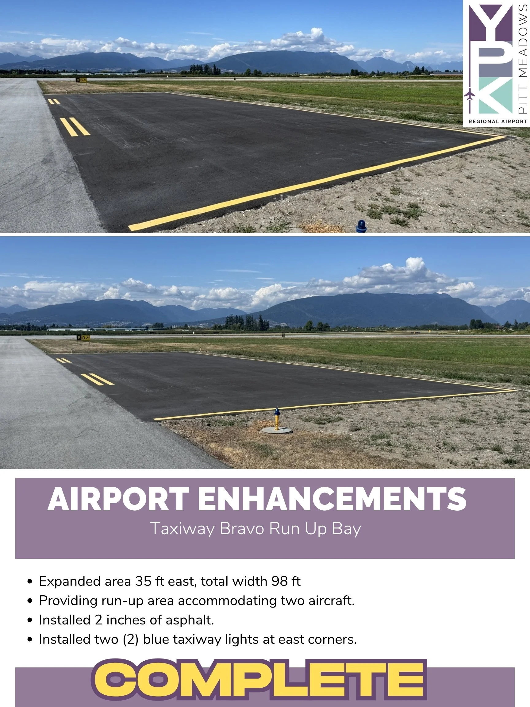 Taxiway Bravo Run Up Bay 