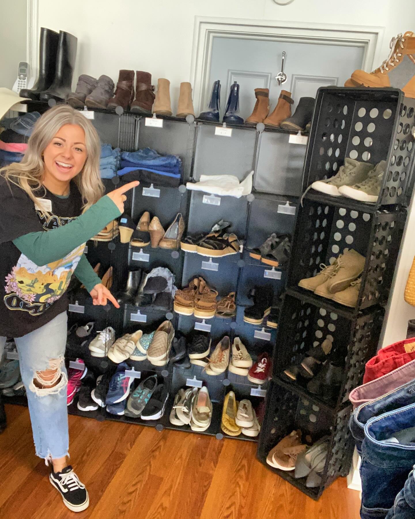 Come check out our new shoe wall!!! 👟 👠 👞 

Our new layout allows us to get so much more product out so you can shop more of our quality items at incredible prices! 🤗

🛍️ P4G Thrift
506 N Main St. Mount Vernon

.
.
.
.

@place4grace 
@p4g_thrift