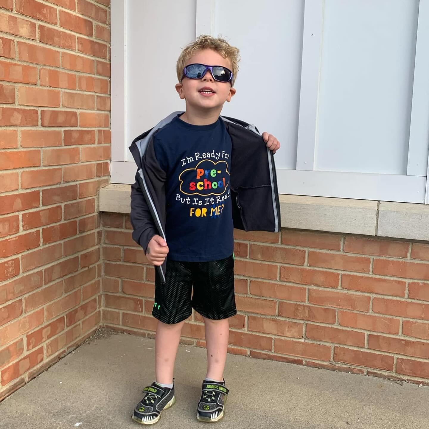 OOTD featuring Wyatt on his first day of preschool this week! 🥳

He was ✨pumped✨ to wear is p4g THRIFT $1 shirt he and his momma got during our spring &amp; summer sale! 

He really is ready for preschool 😎

🛍️ P4G Thrift
506 N Main St. Mount Vern