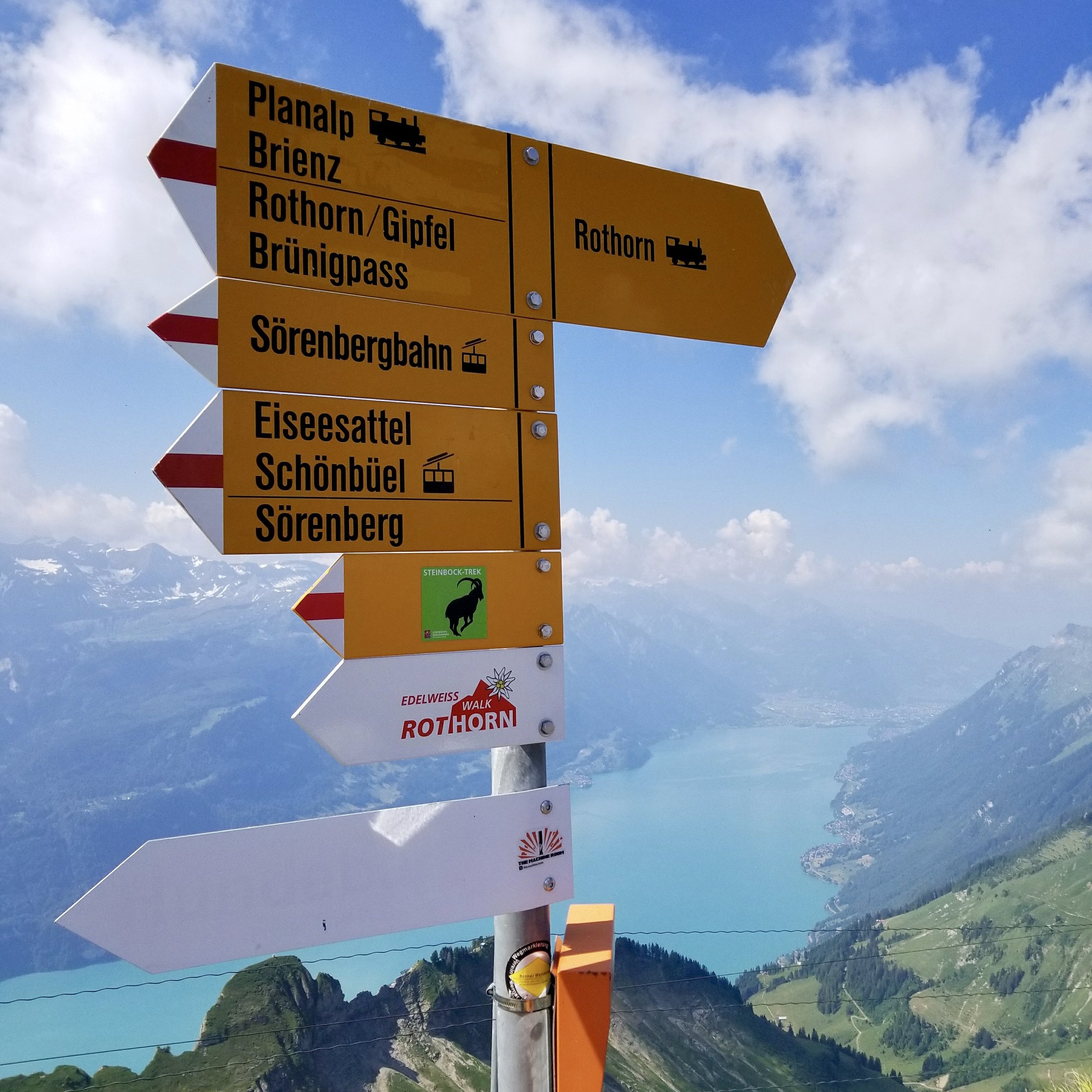 Swiss Hiking sign post