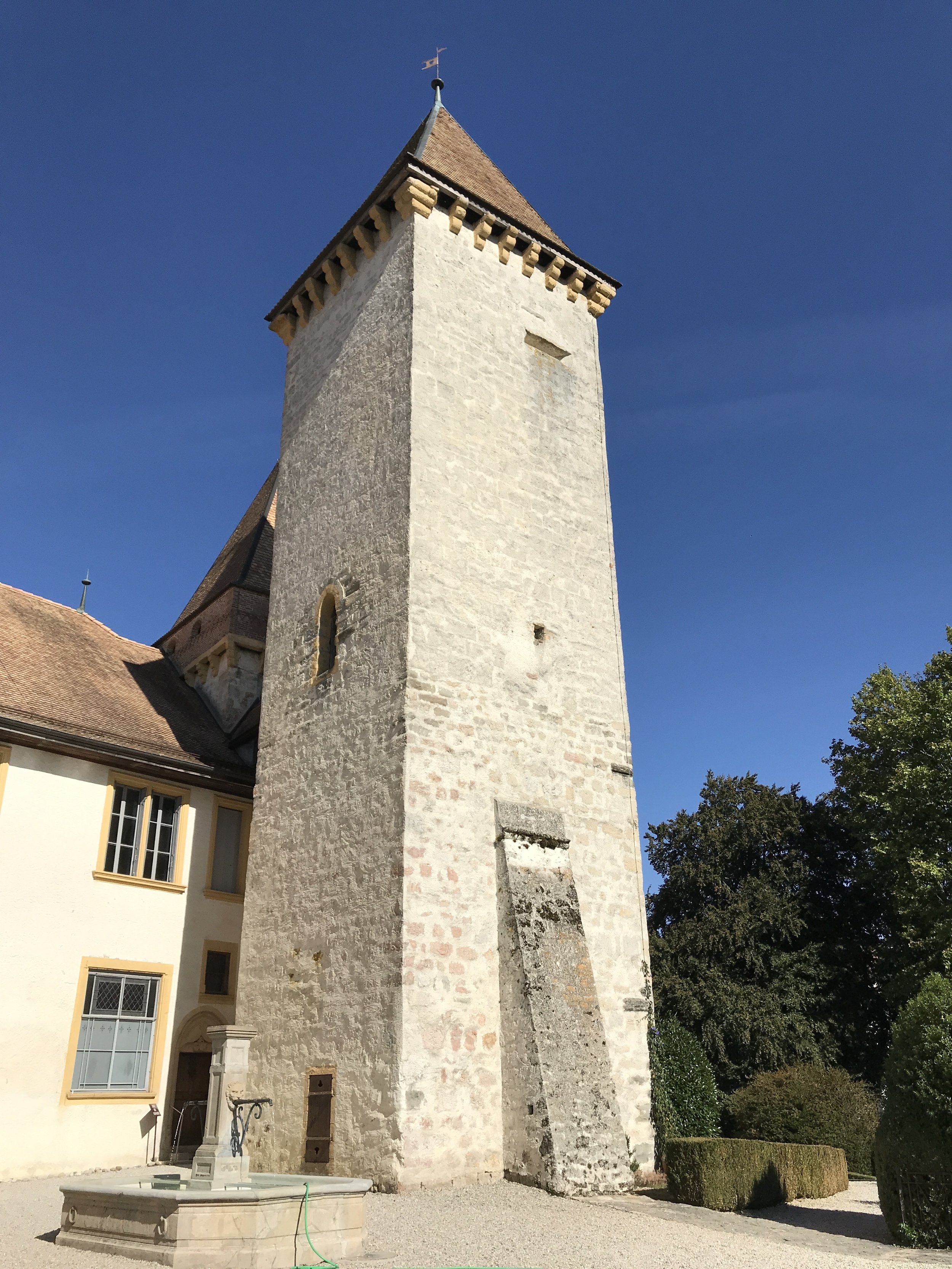 Tower at the La Sarraz Castle