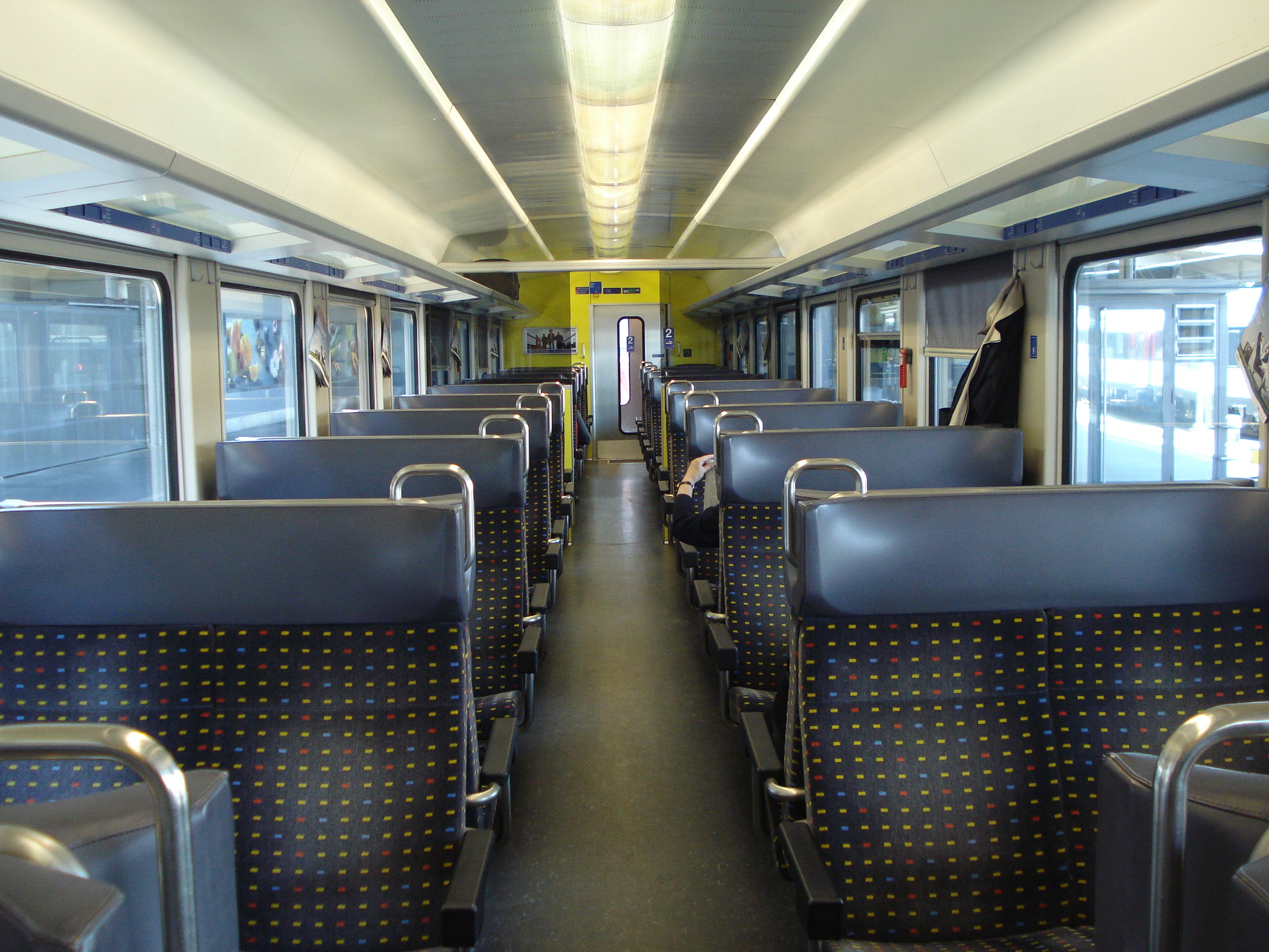 Interior of Swiss regional train