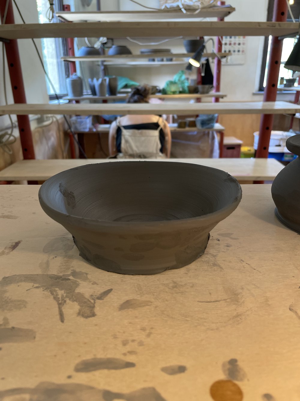 Attempting a shallow bowl