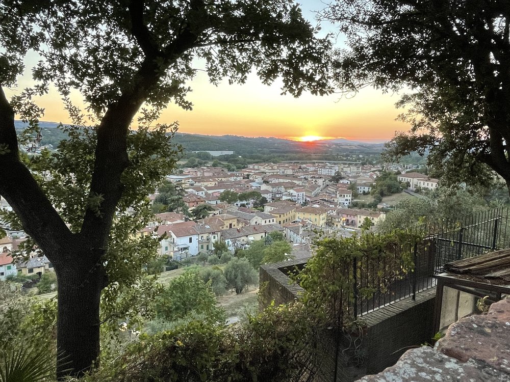 Sunset from the Il Castello in Certaldo Alto