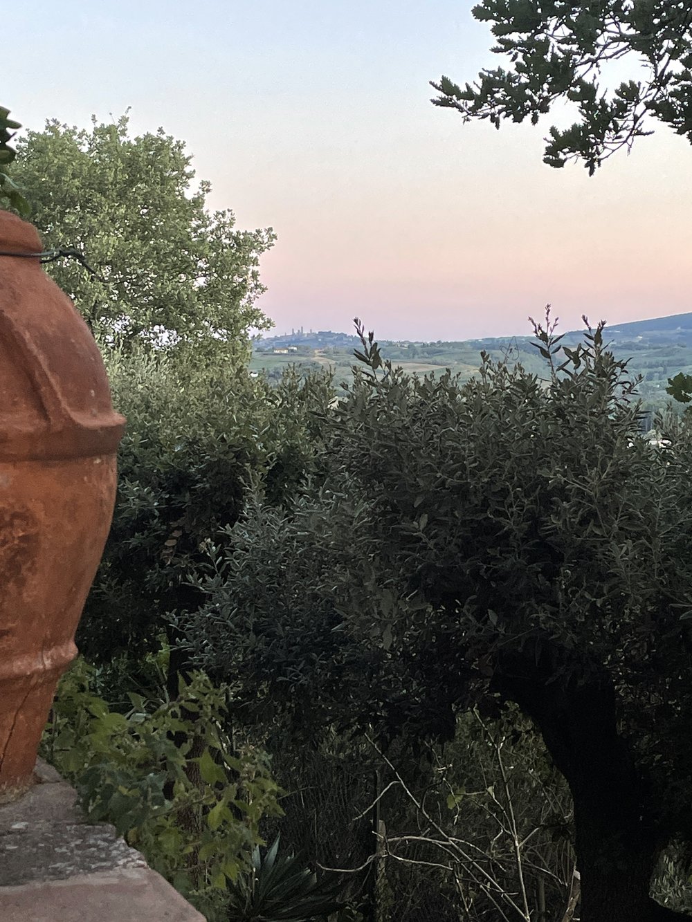 San Gimignano in the distance