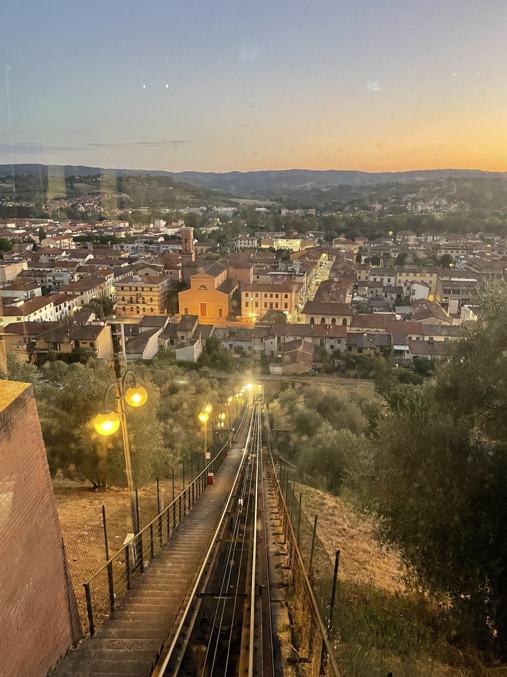 View of 'new' Certaldo from the funicular