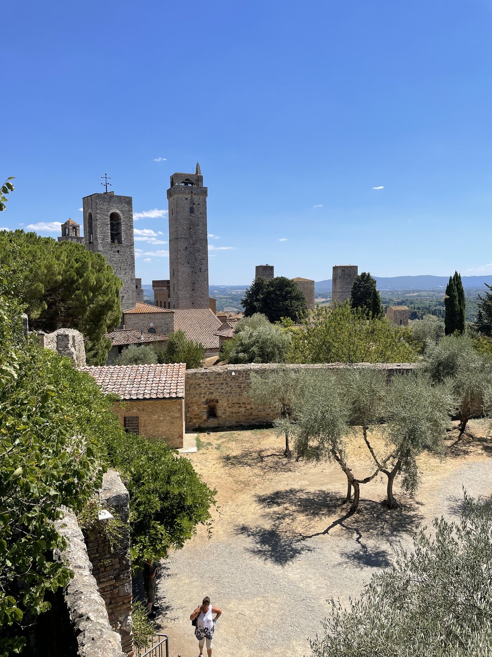 View of San Gimignano from Parco della Rocca