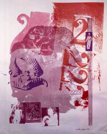 "Untitled", slik screen print, 36x24'', 1971