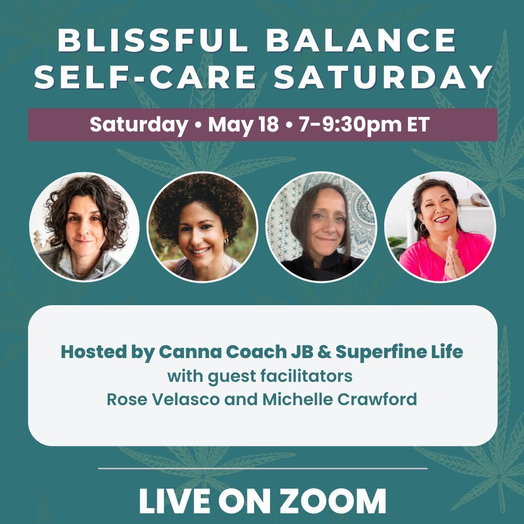 Treat yourself to this Saturday's Blissful Balance &mdash; a mini self-care retreat from the comfort of your home 🙌⁠ hosted by me and @CannaCoachJB 🌱⁠
⁠
Our theme is Stepping Into Your Power 🔥 A transformative journey designed to awaken your innat