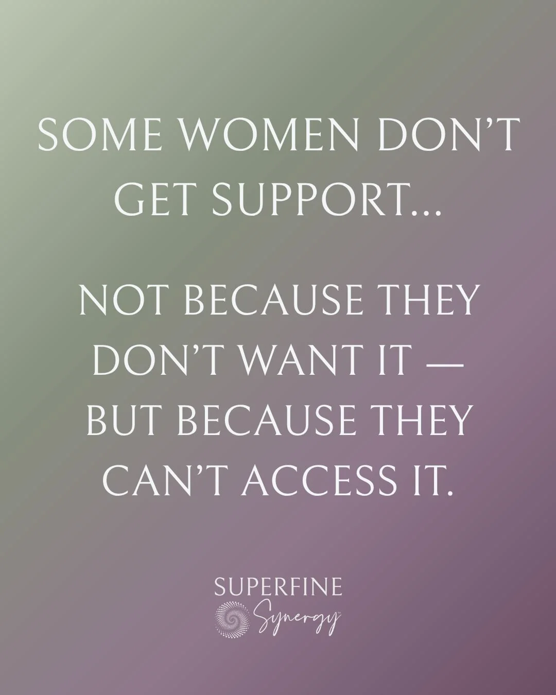 This is why Superfine Synergy had to become a nonprofit.
Not because it sounded good.

Because everything else felt wrong.

The women I want to reach aren&rsquo;t the ones with extra time, energy, or money to pour into self-care.

They&rsquo;re the o