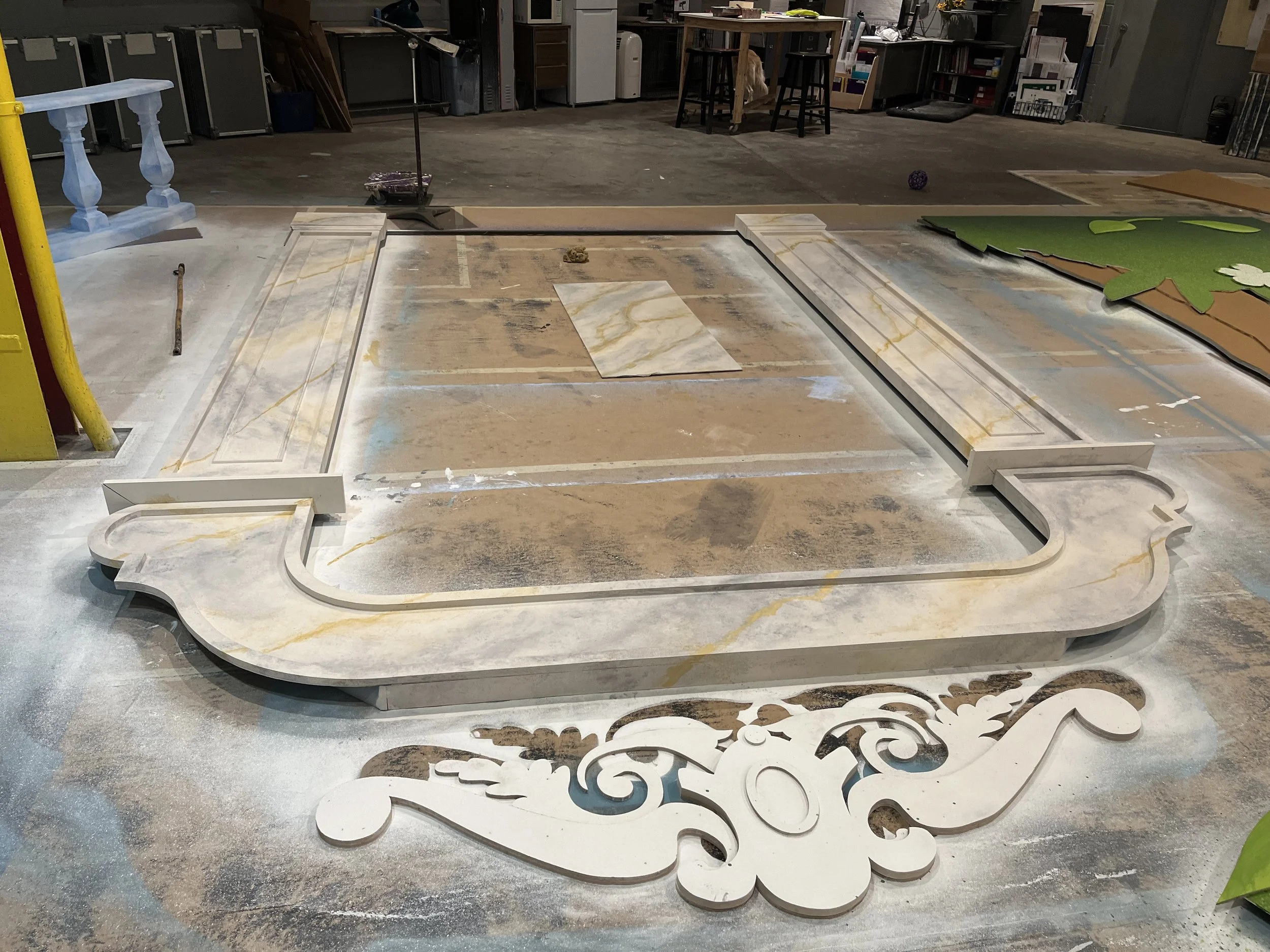 marble palace archway glazing - Cinderella