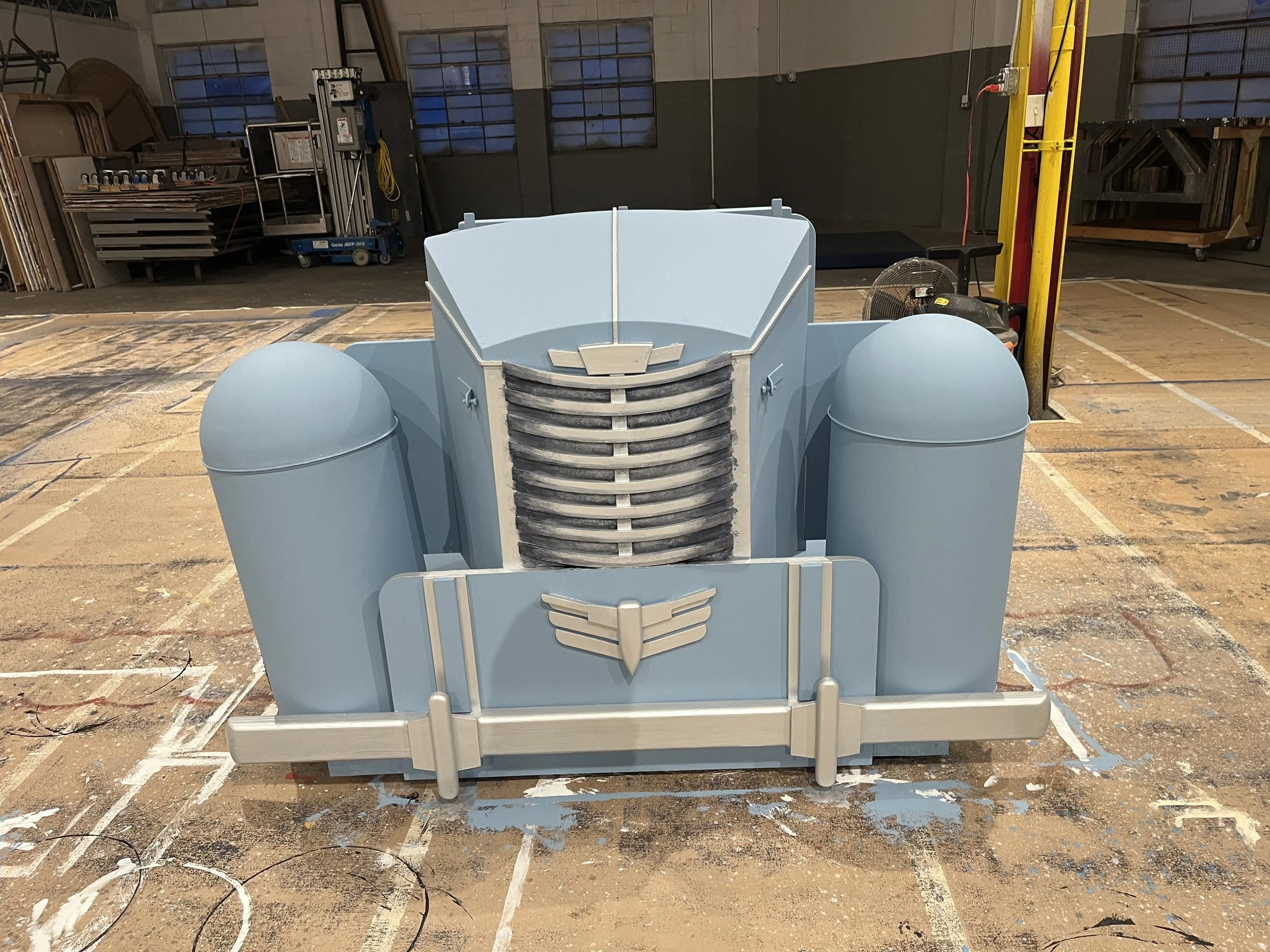 car trompe l'oeil in process  - A Christmas Story