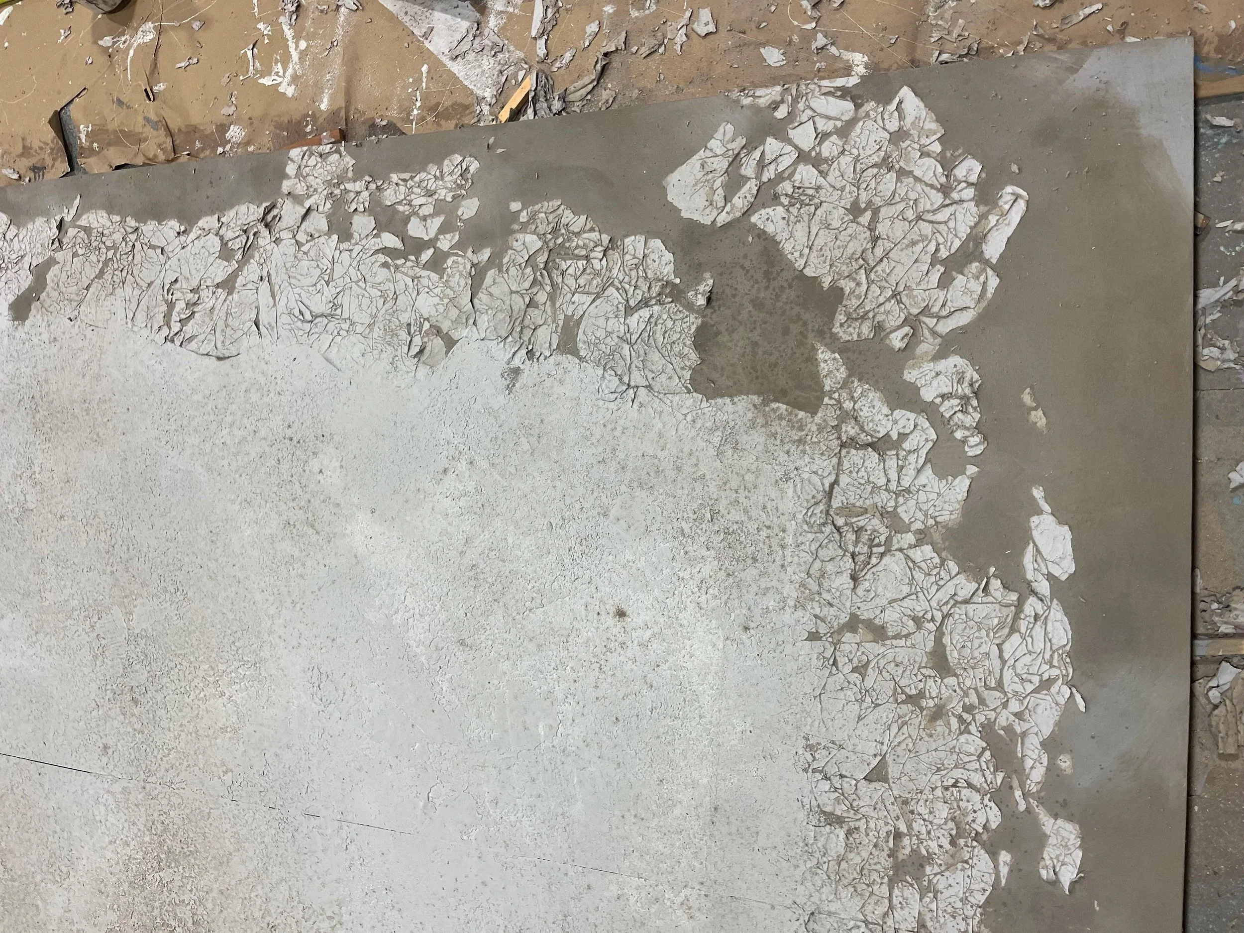  ripped paper textured walls process - Faith Healer