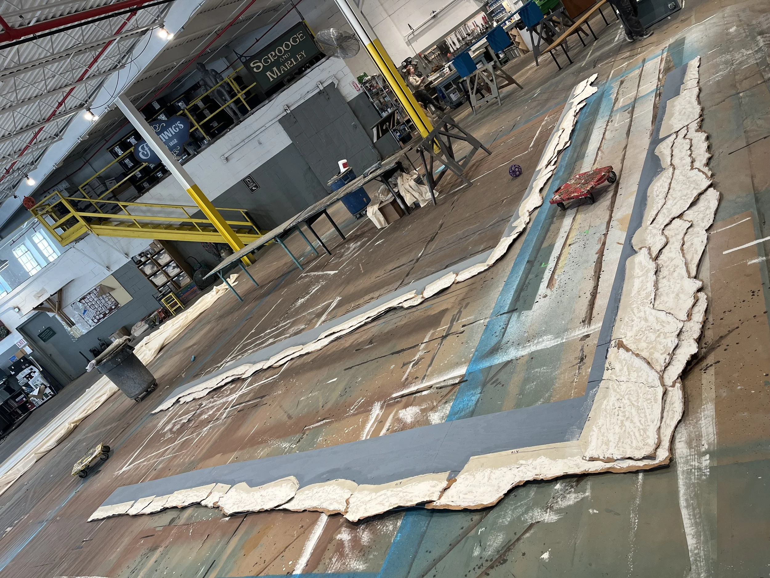 ripped paper edges texturing process - National Pastime