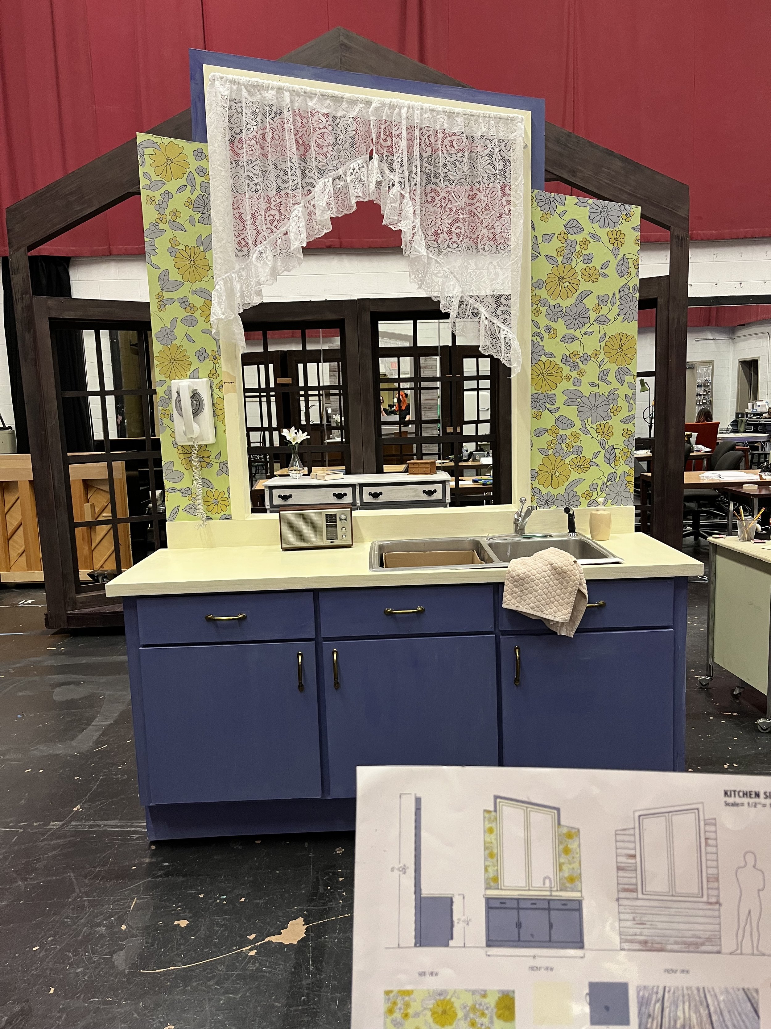 hand painted wallpaper - Bridges of Madison County